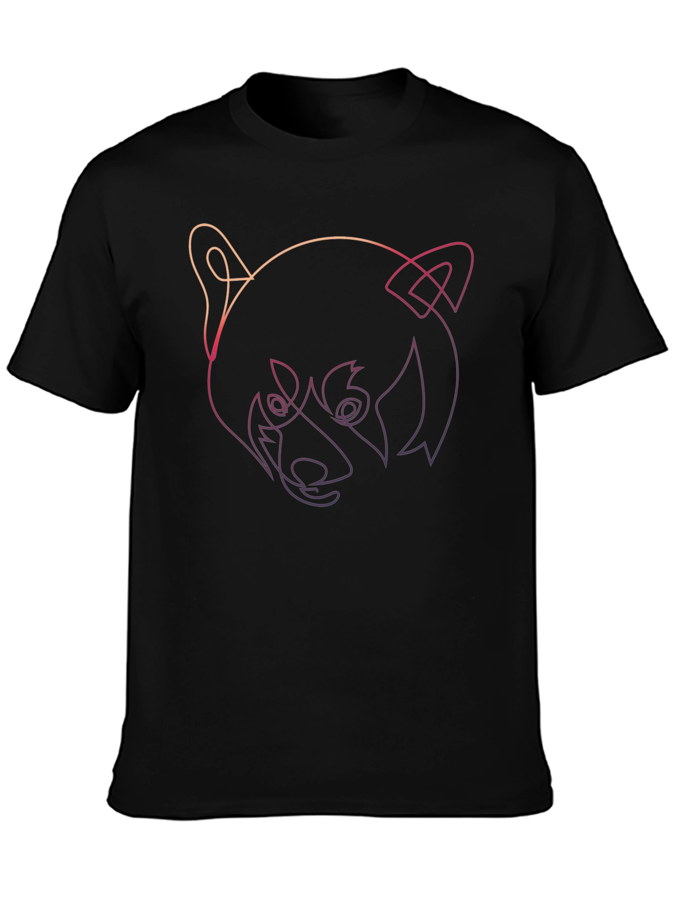 Red Panda Outline Graphic Tee