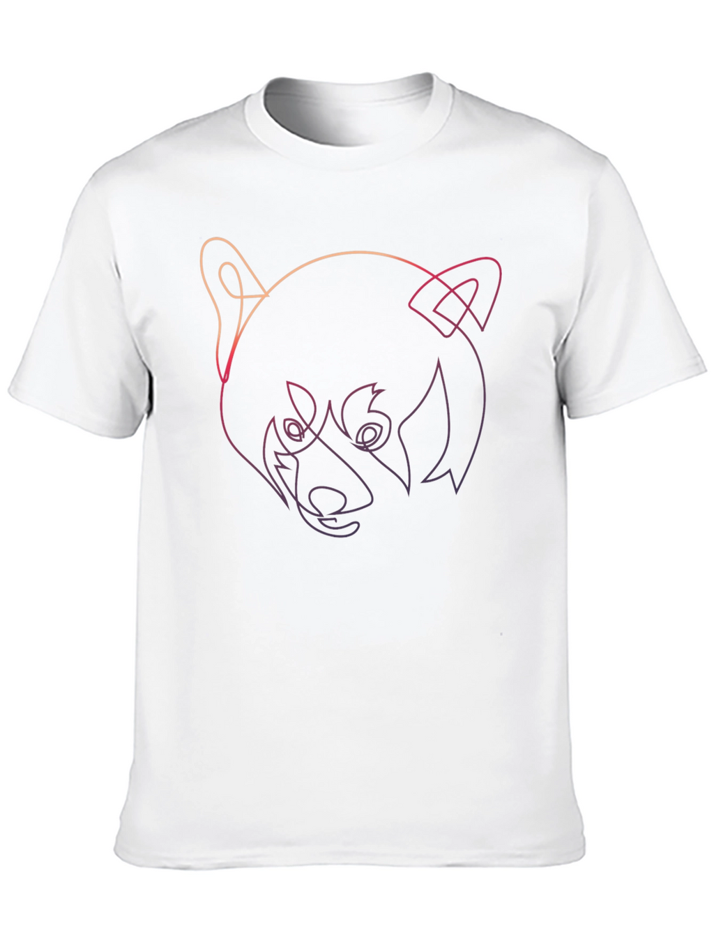 Red Panda Outline Graphic Tee