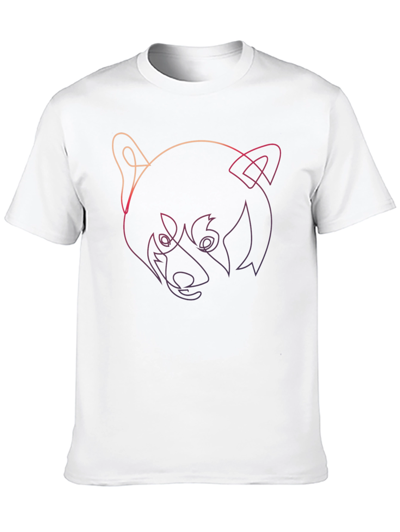 Red Panda Outline Graphic Tee