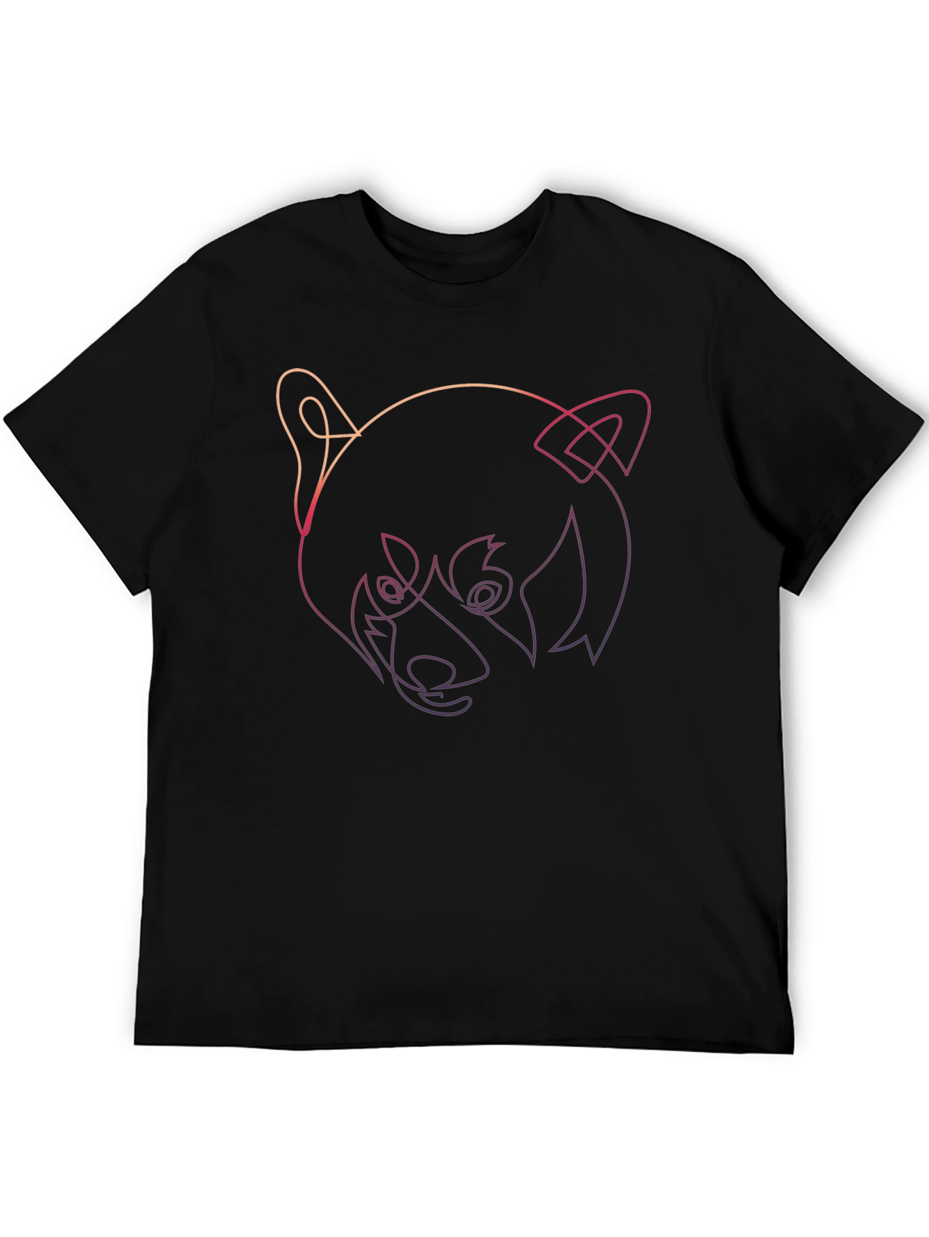 Red Panda Outline Graphic Tee