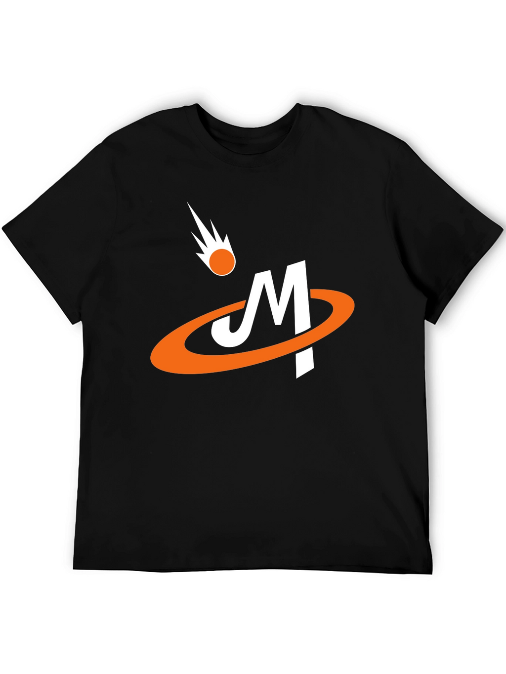 Retro Comet M Graphic Tee - Black Cotton Blend