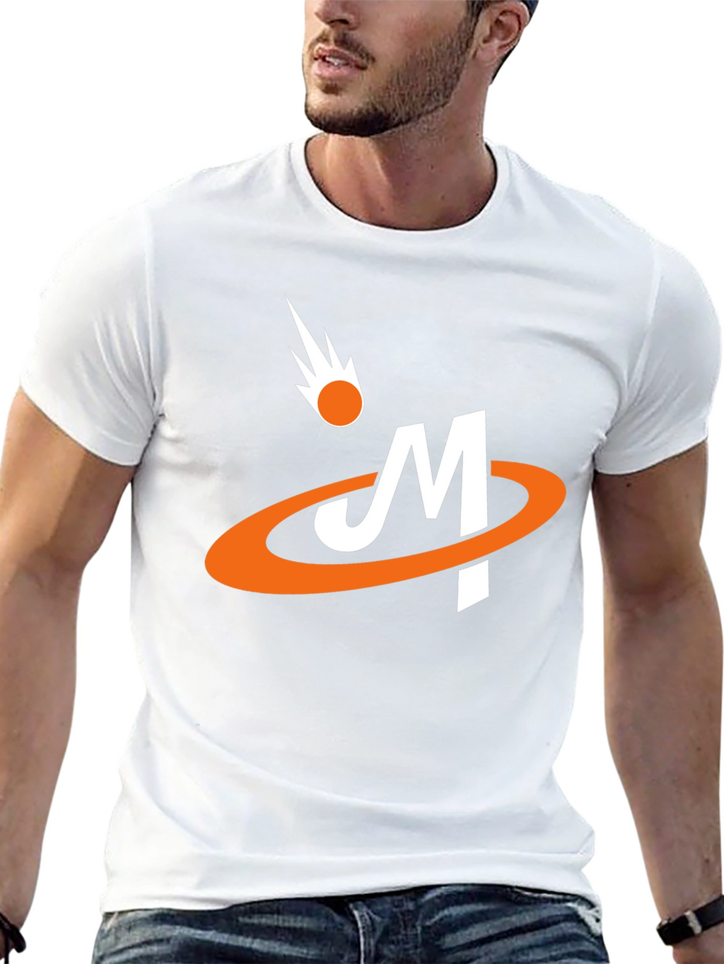 Retro Comet M Graphic Tee - Black Cotton Blend