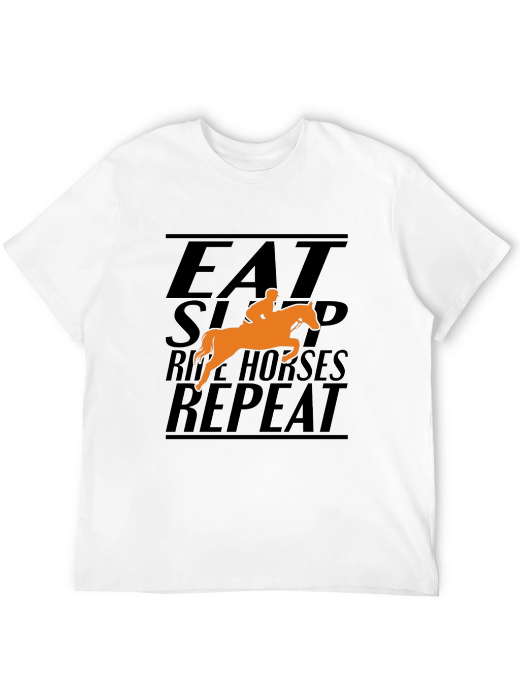 Eat Sleep Ride Horses Repeat Graphic T-Shirt