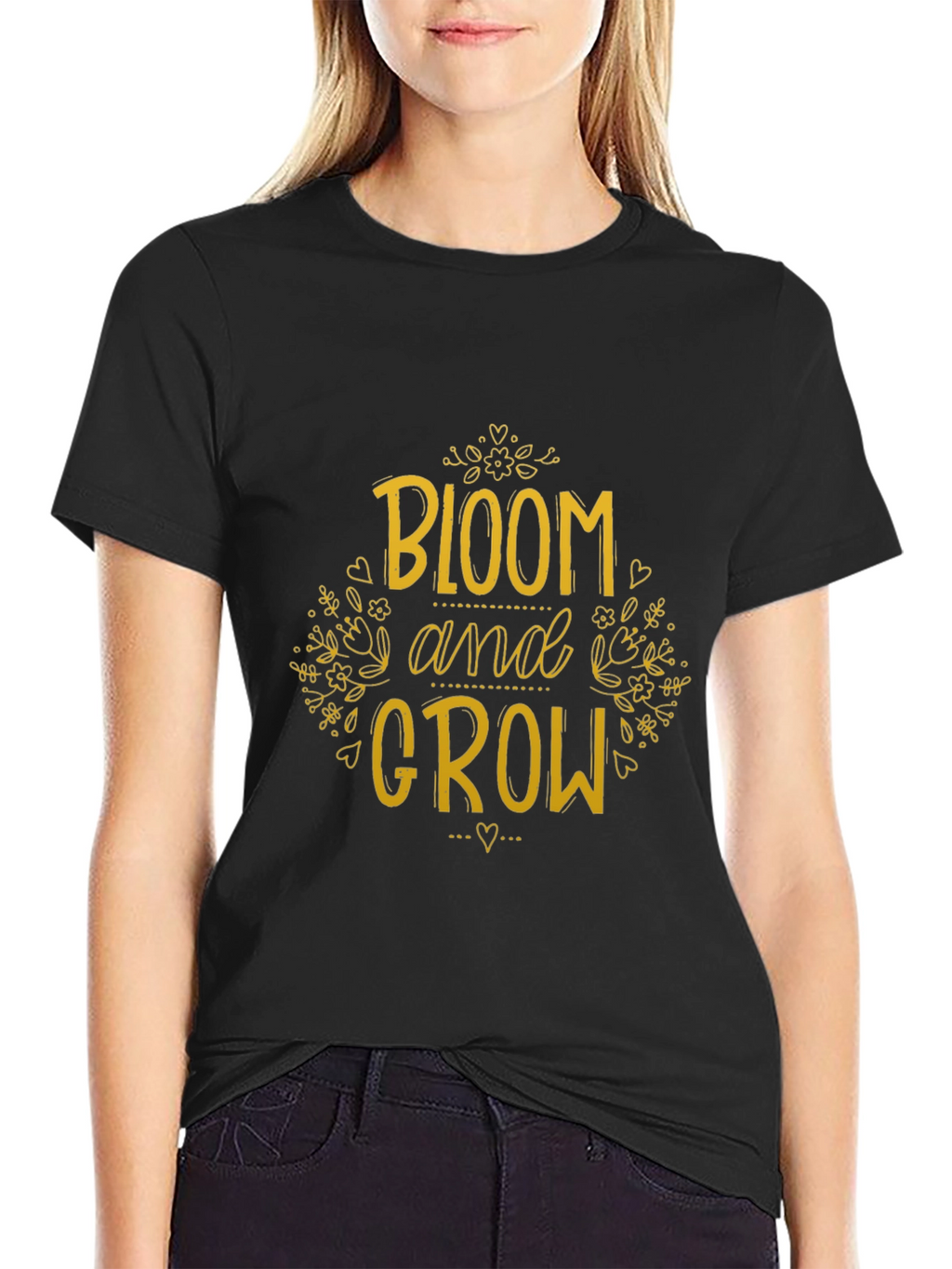 Bloom and Grow Graphic Tee - Black