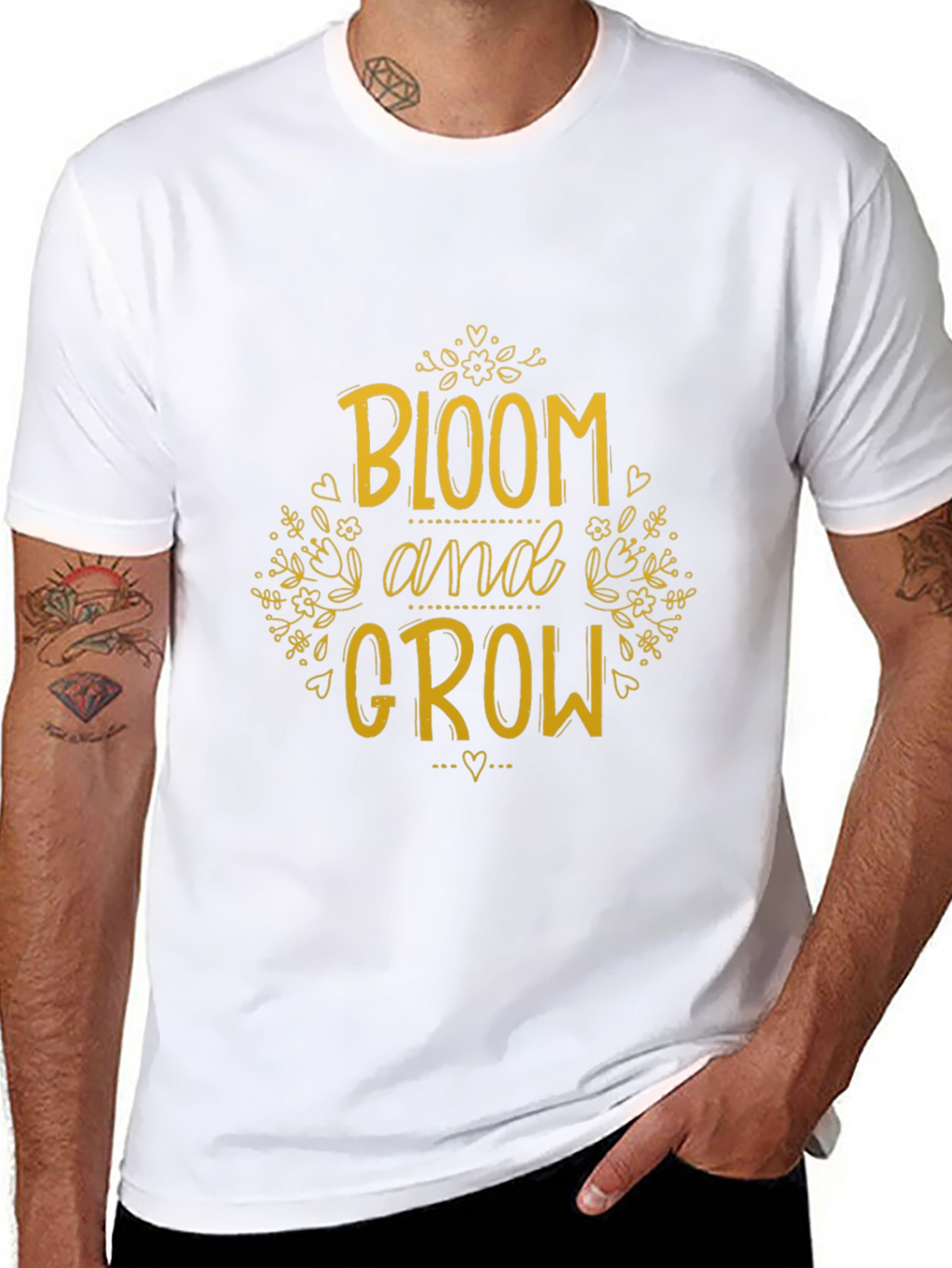 Bloom and Grow Graphic Tee - Black