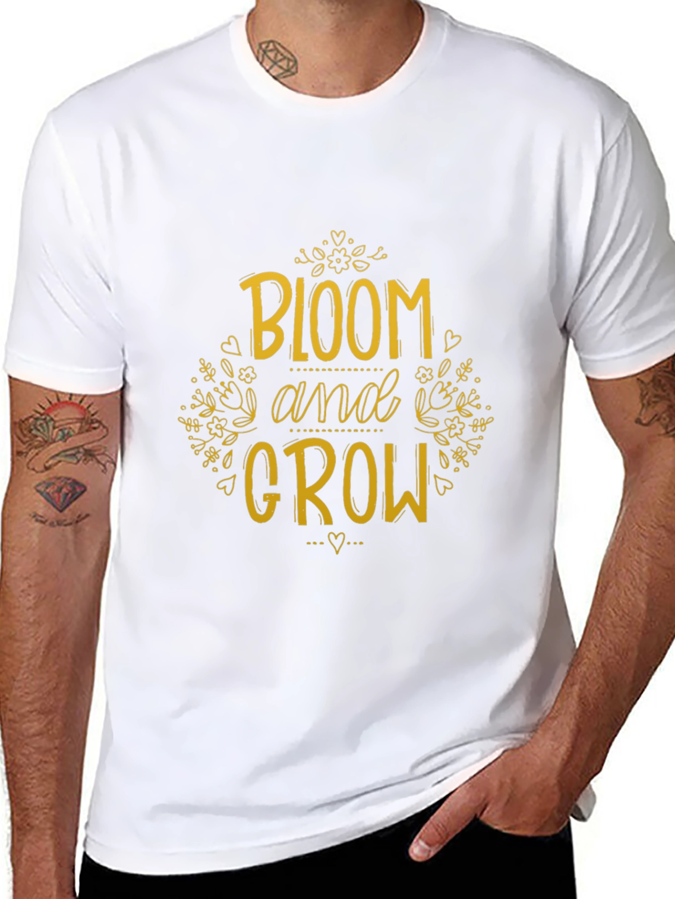 Bloom and Grow Graphic Tee - Black