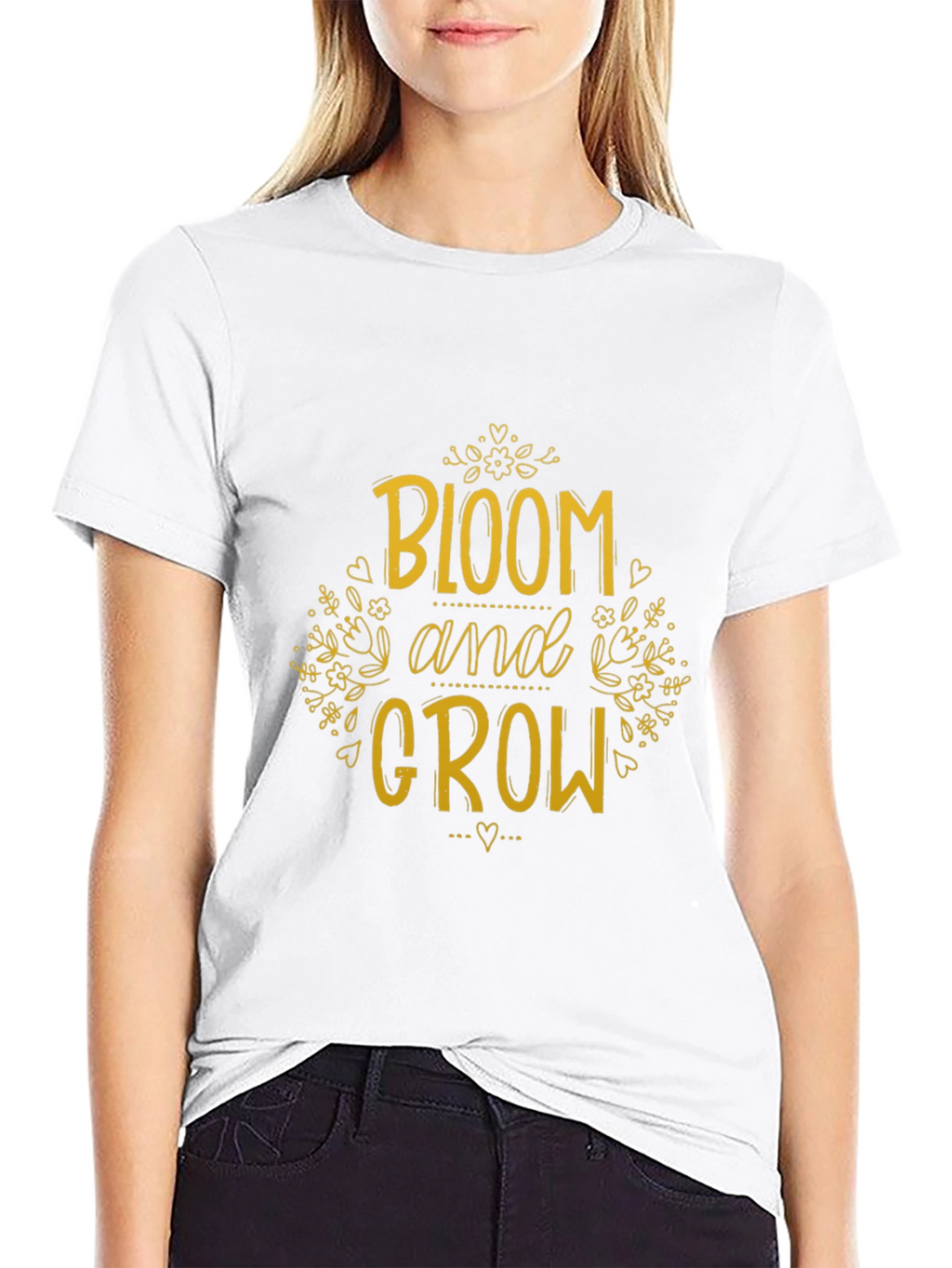 Bloom and Grow Graphic Tee - Black