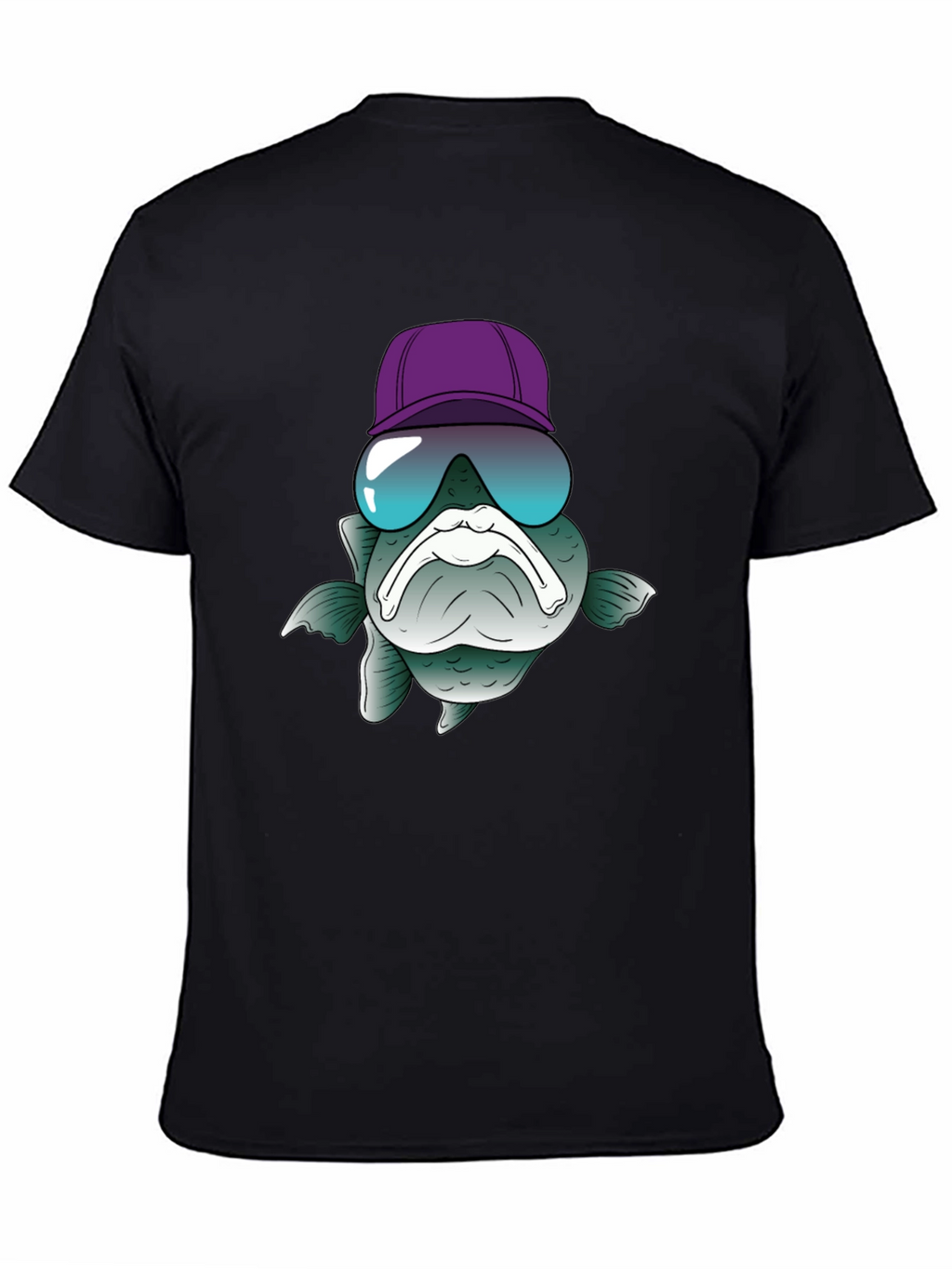 Funny Fish T-Shirt with Hat and Sunglasses