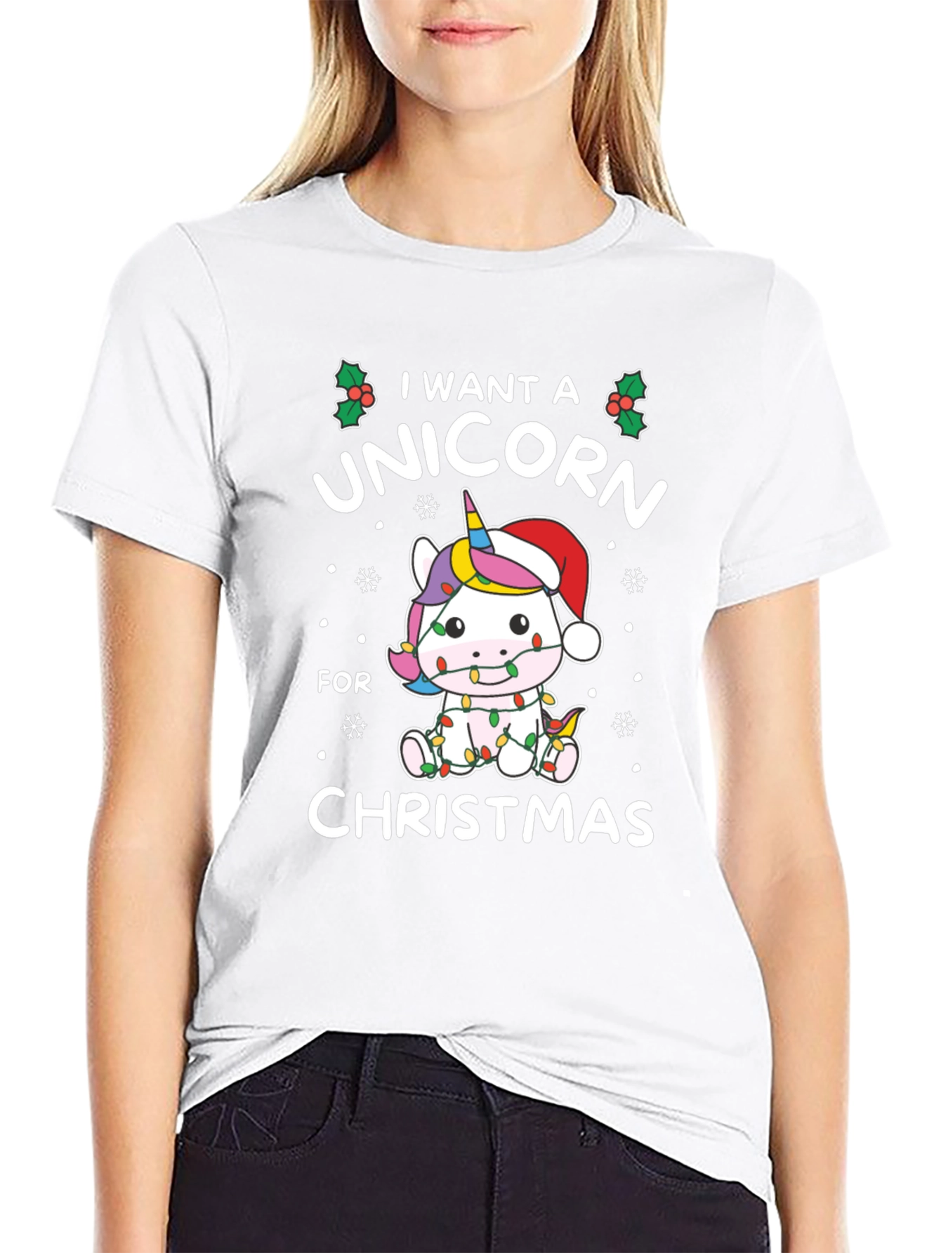 Unicorn Christmas T-Shirt: I Want a Unicorn!