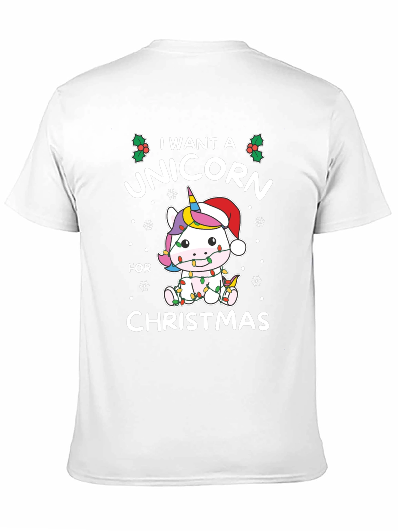 Unicorn Christmas T-Shirt: I Want a Unicorn!