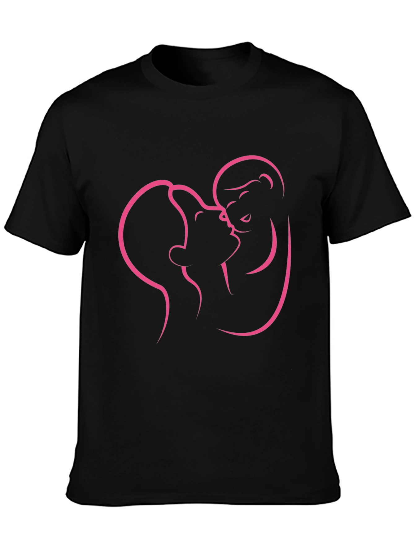 Kissing Couple Graphic Tee - Modern Love Shirt