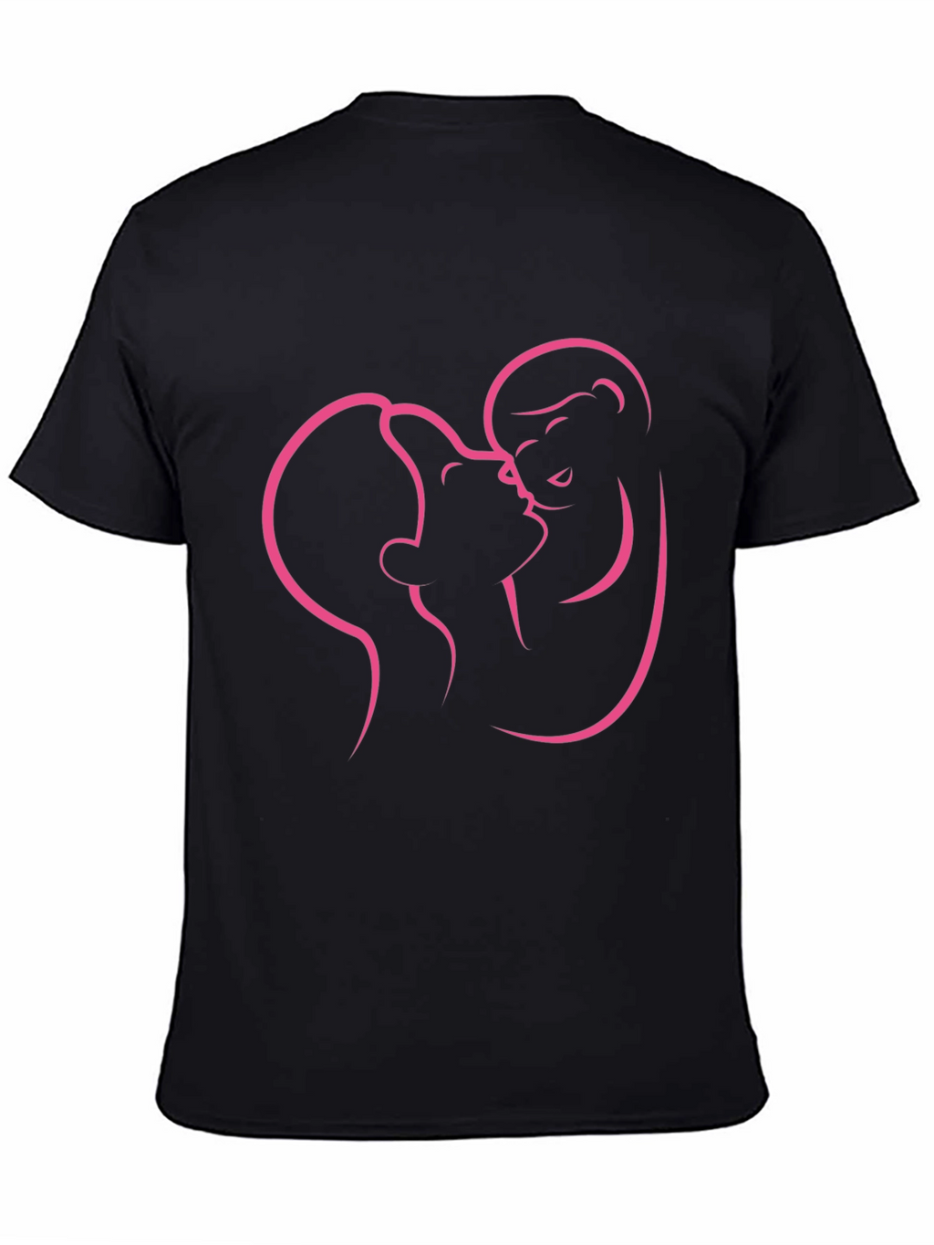 Kissing Couple Graphic Tee - Modern Love Shirt