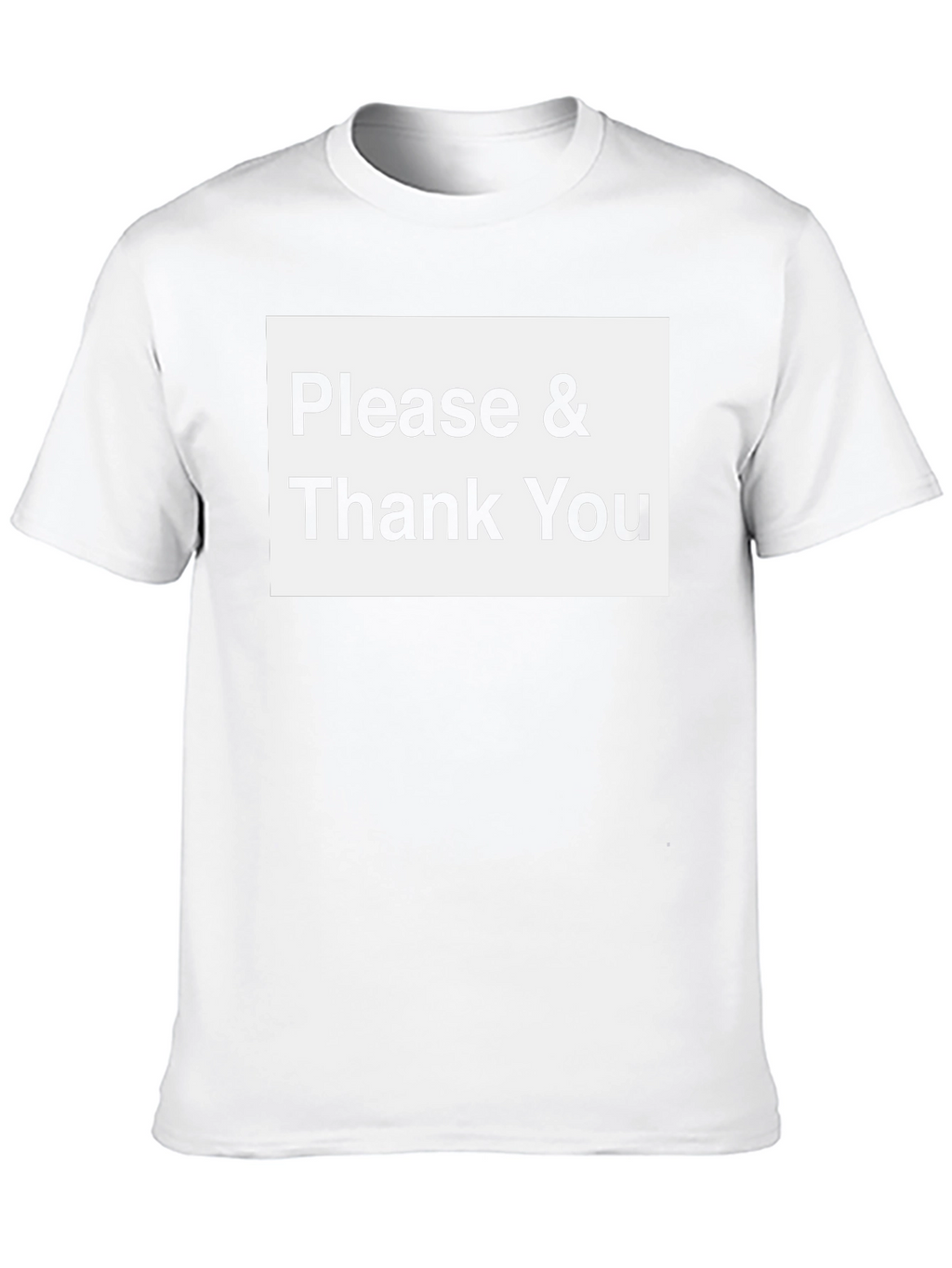 Please & Thank You Black T-Shirt