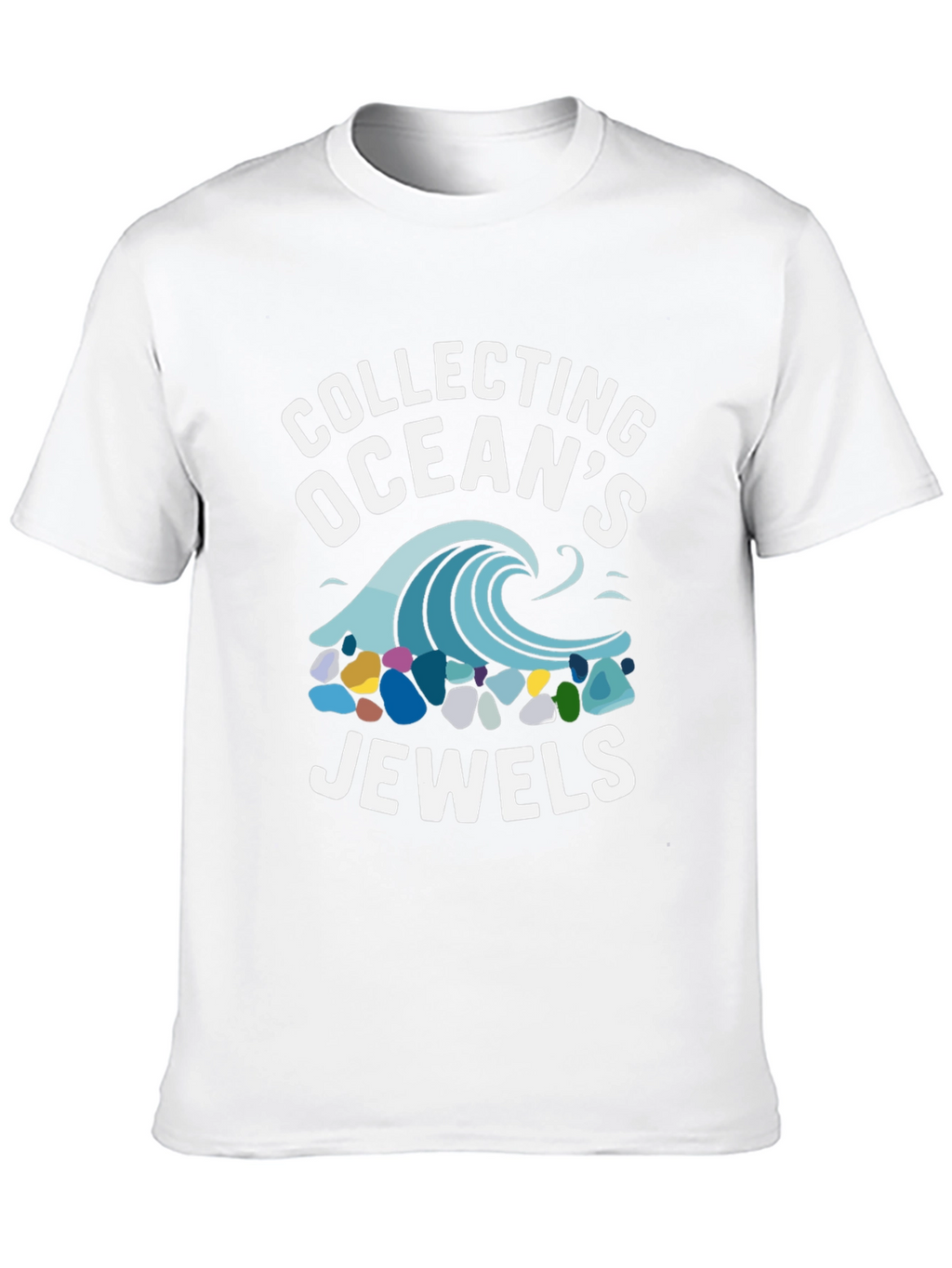 Collecting Oceans Jewels Black Graphic Tee