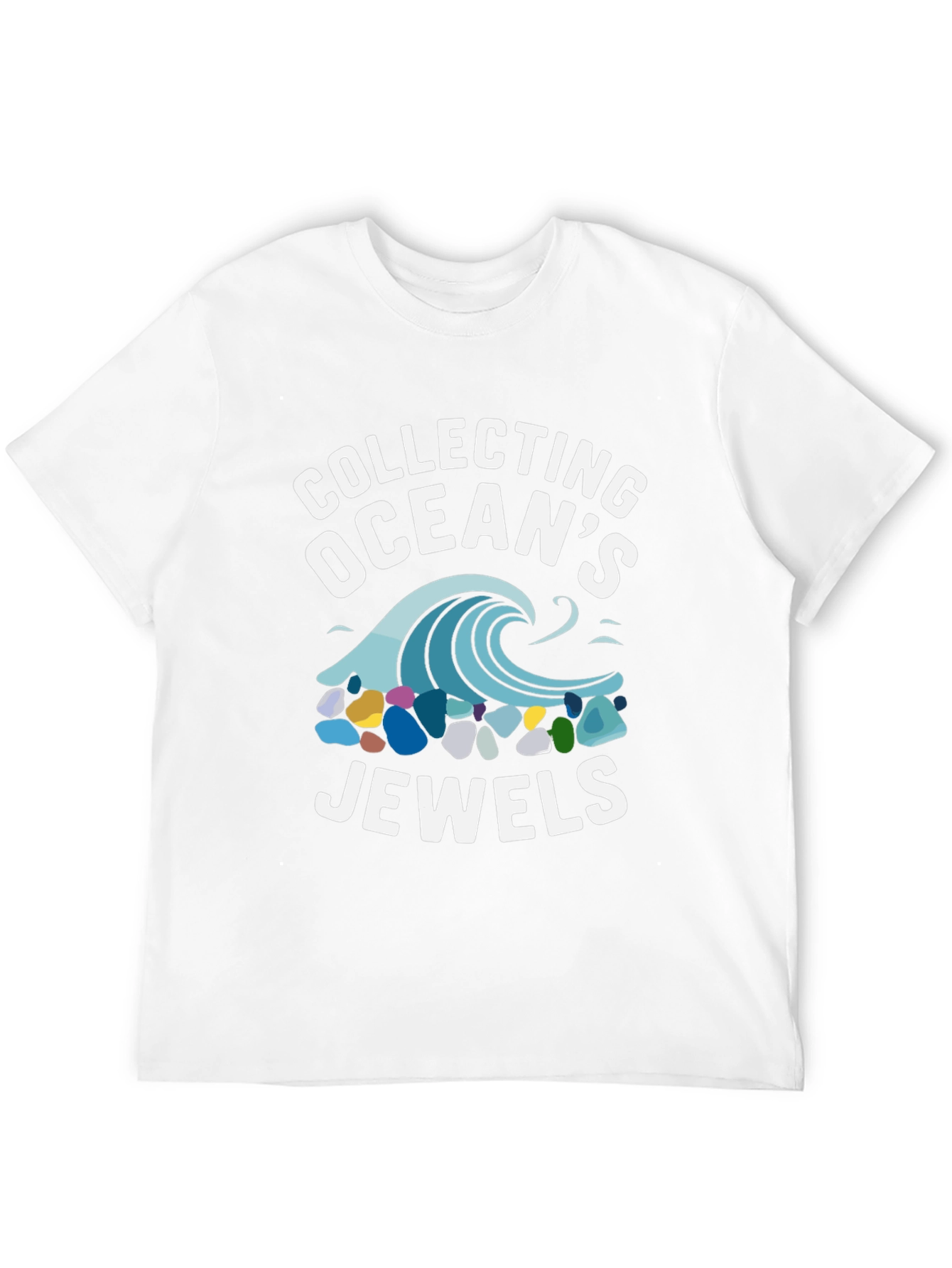 Collecting Oceans Jewels Black Graphic Tee