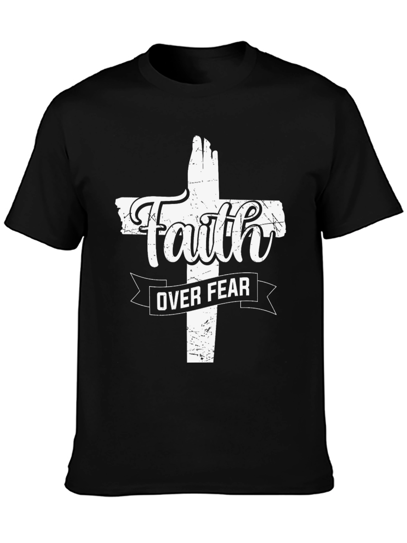 Faith Over Fear Christian Graphic Tee
