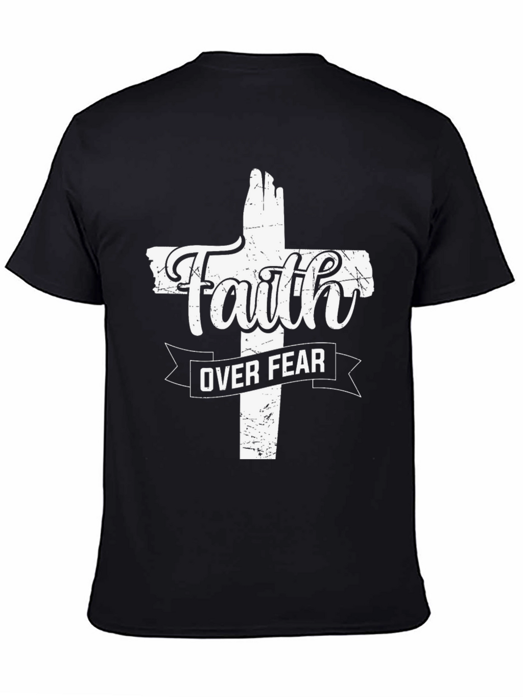 Faith Over Fear Christian Graphic Tee