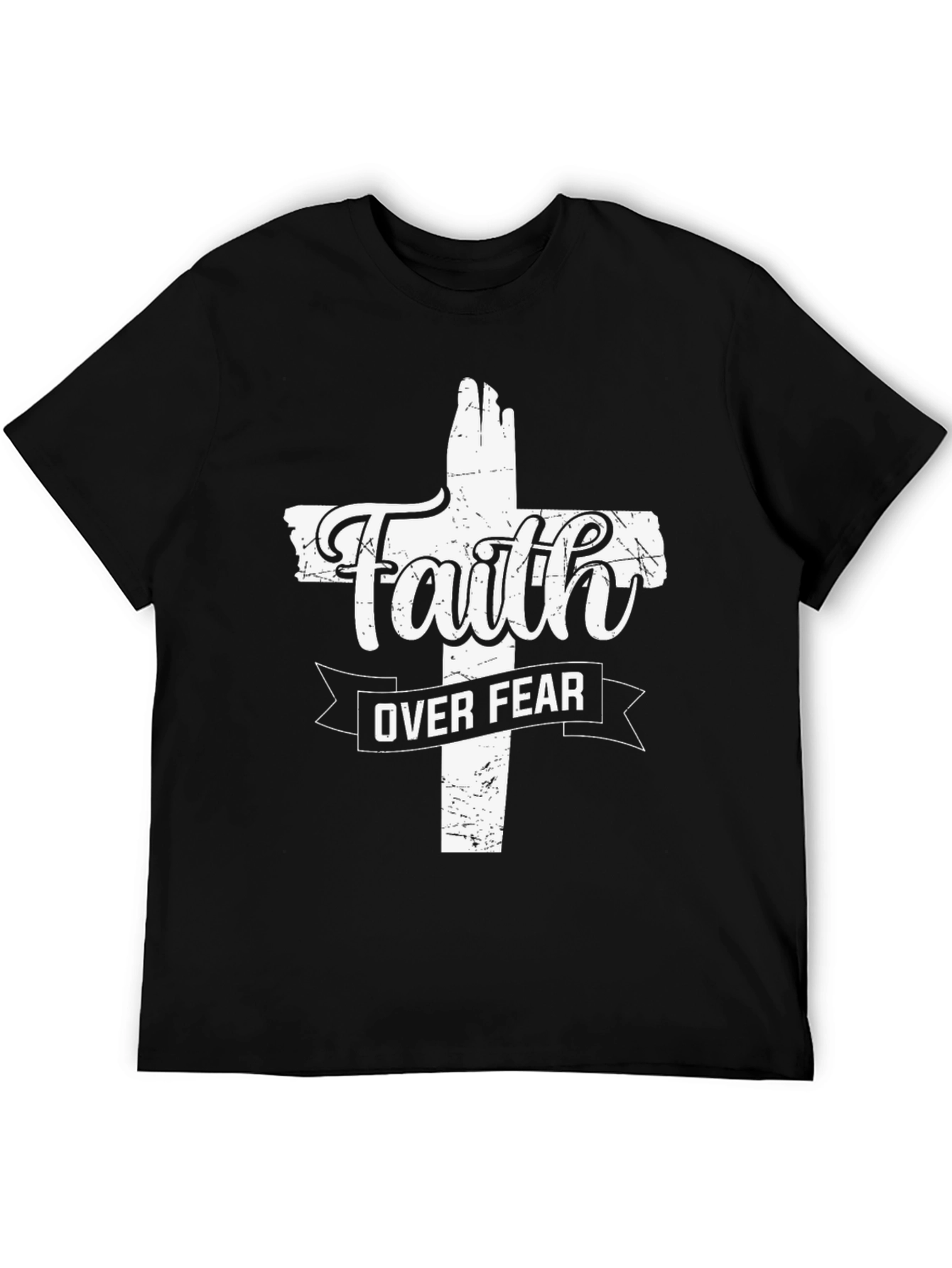 Faith Over Fear Christian Graphic Tee