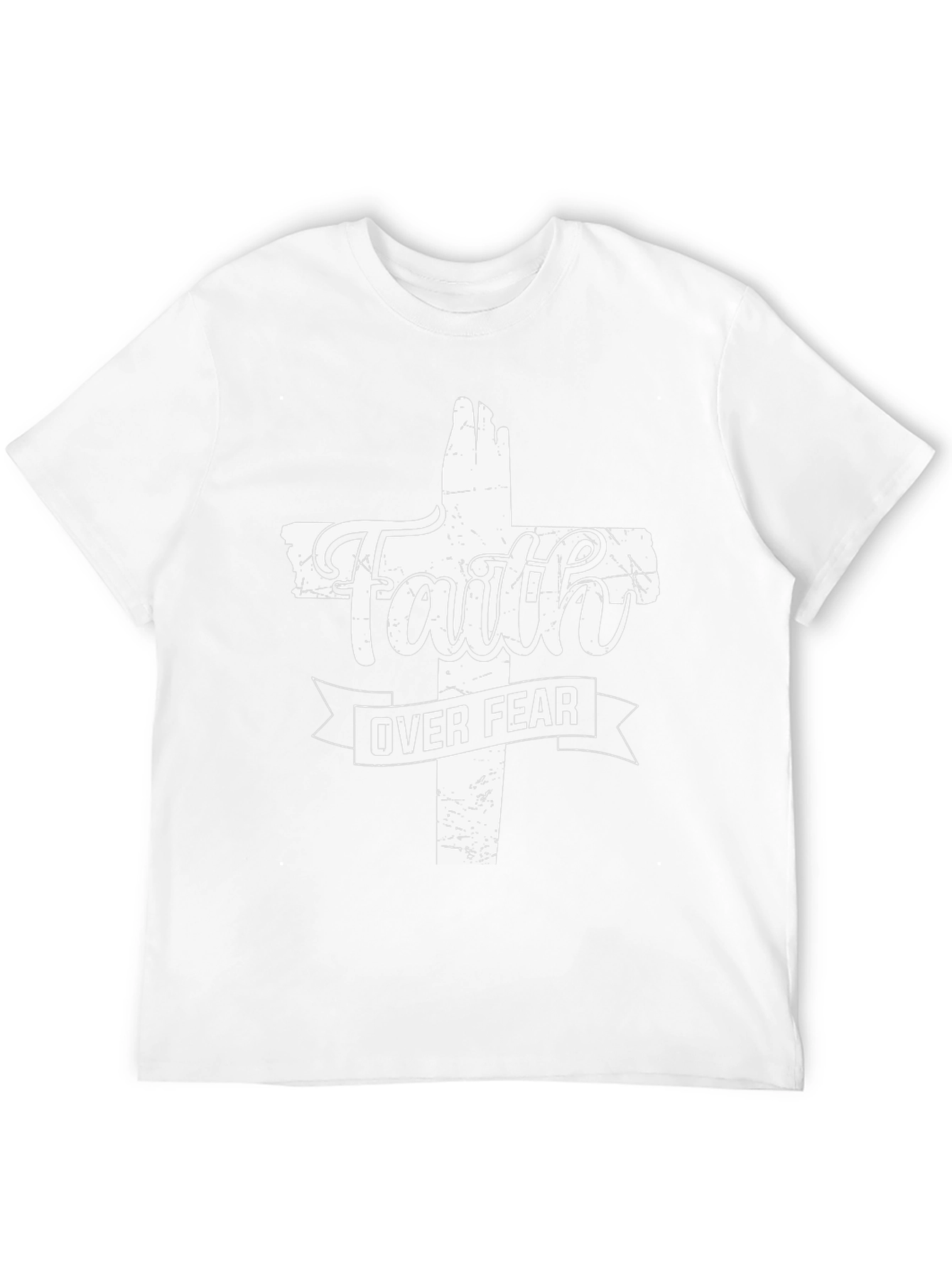 Faith Over Fear Christian Graphic Tee