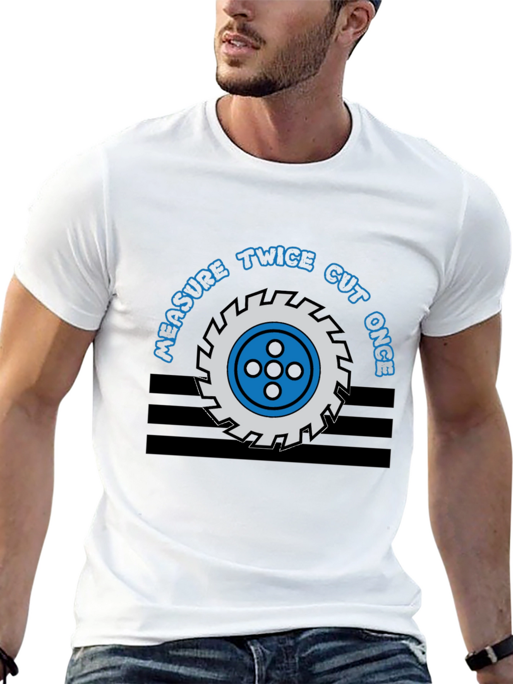 Measure Twice Cut Once Graphic Tee