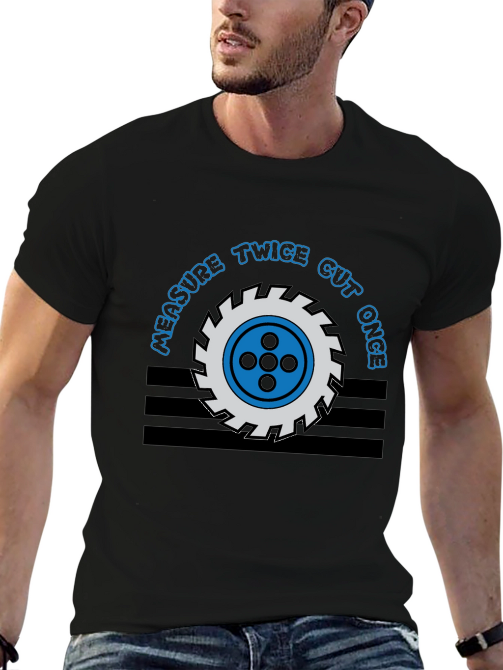 Measure Twice Cut Once Graphic Tee