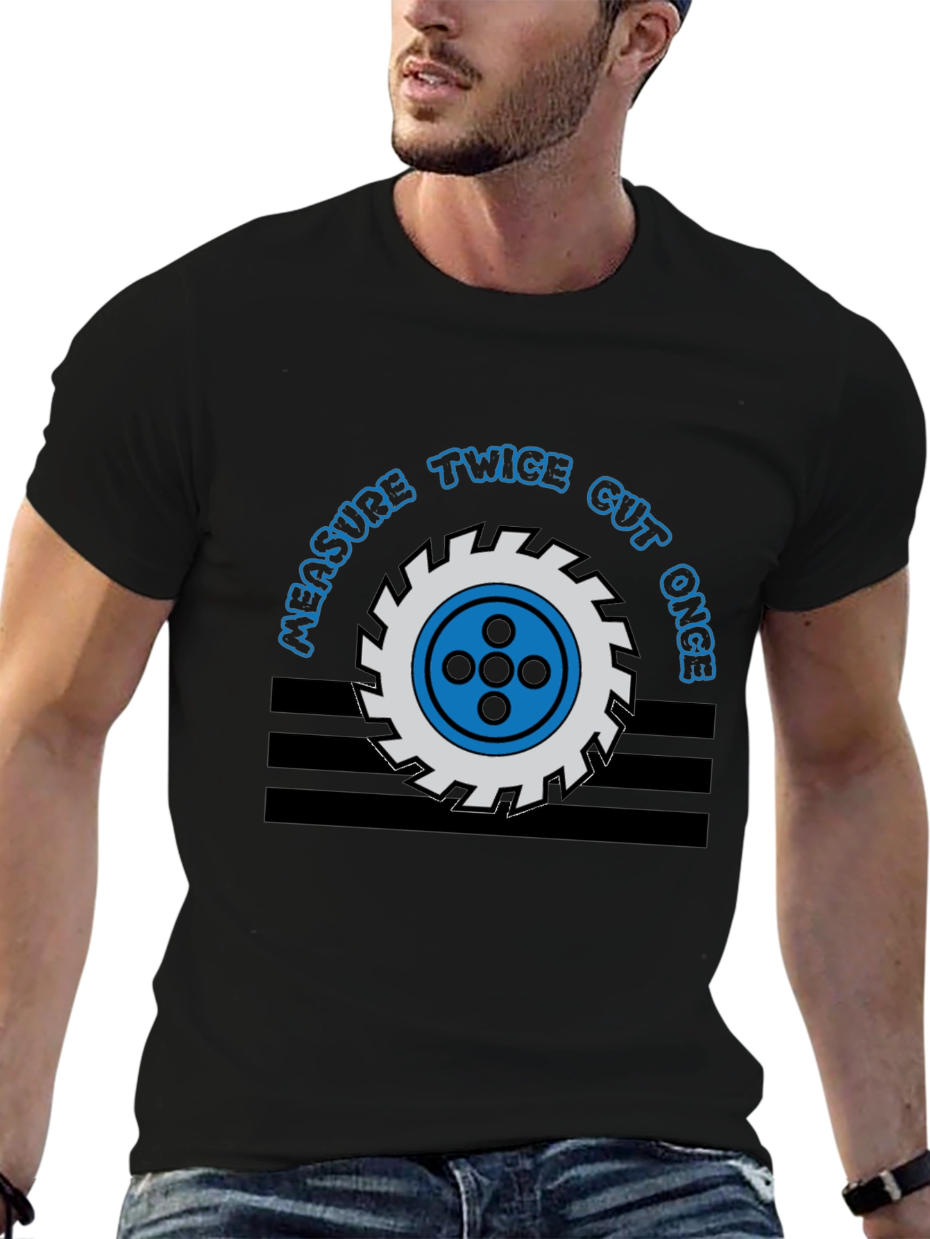 Measure Twice Cut Once Graphic Tee