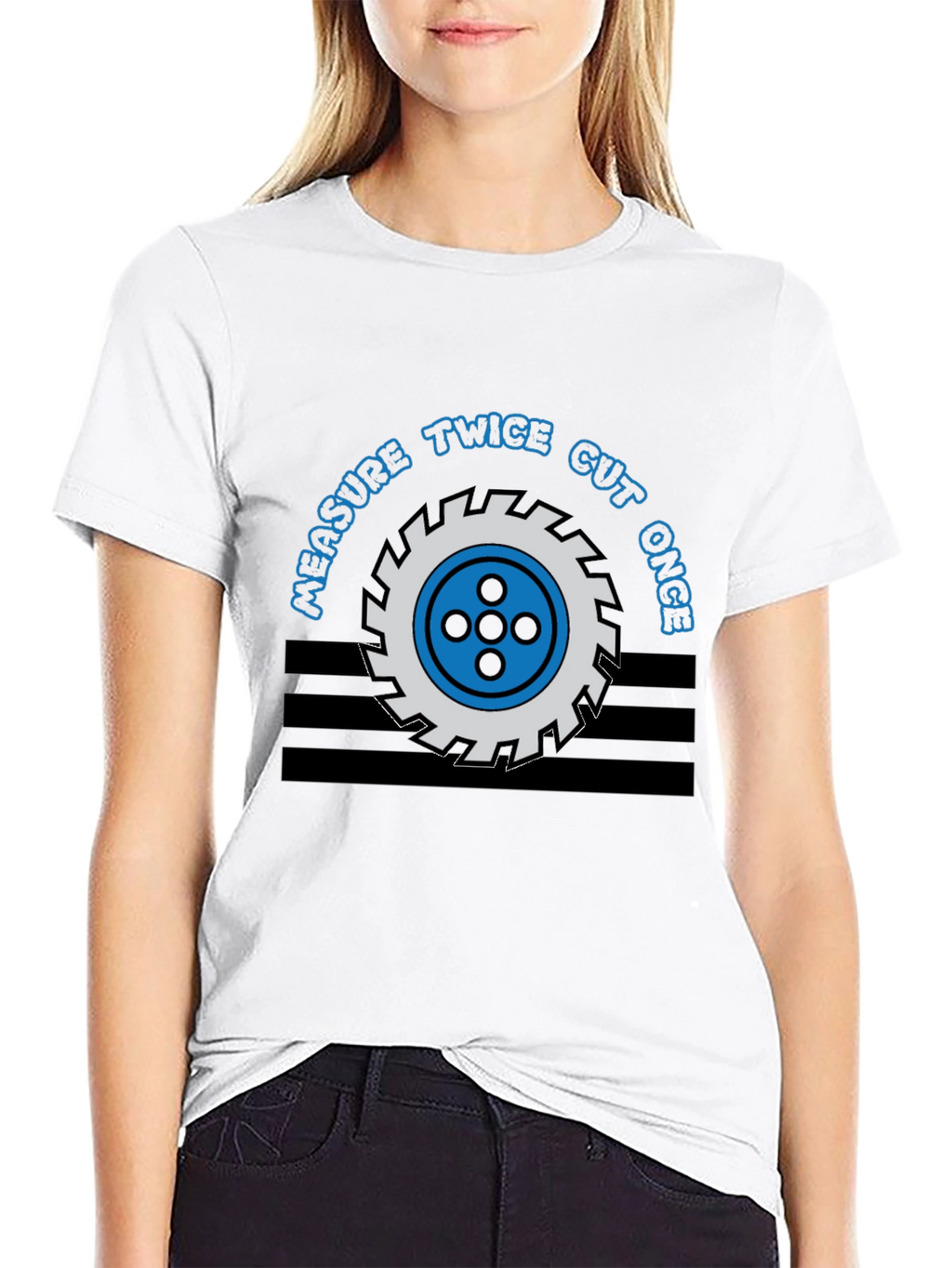 Measure Twice Cut Once Graphic Tee