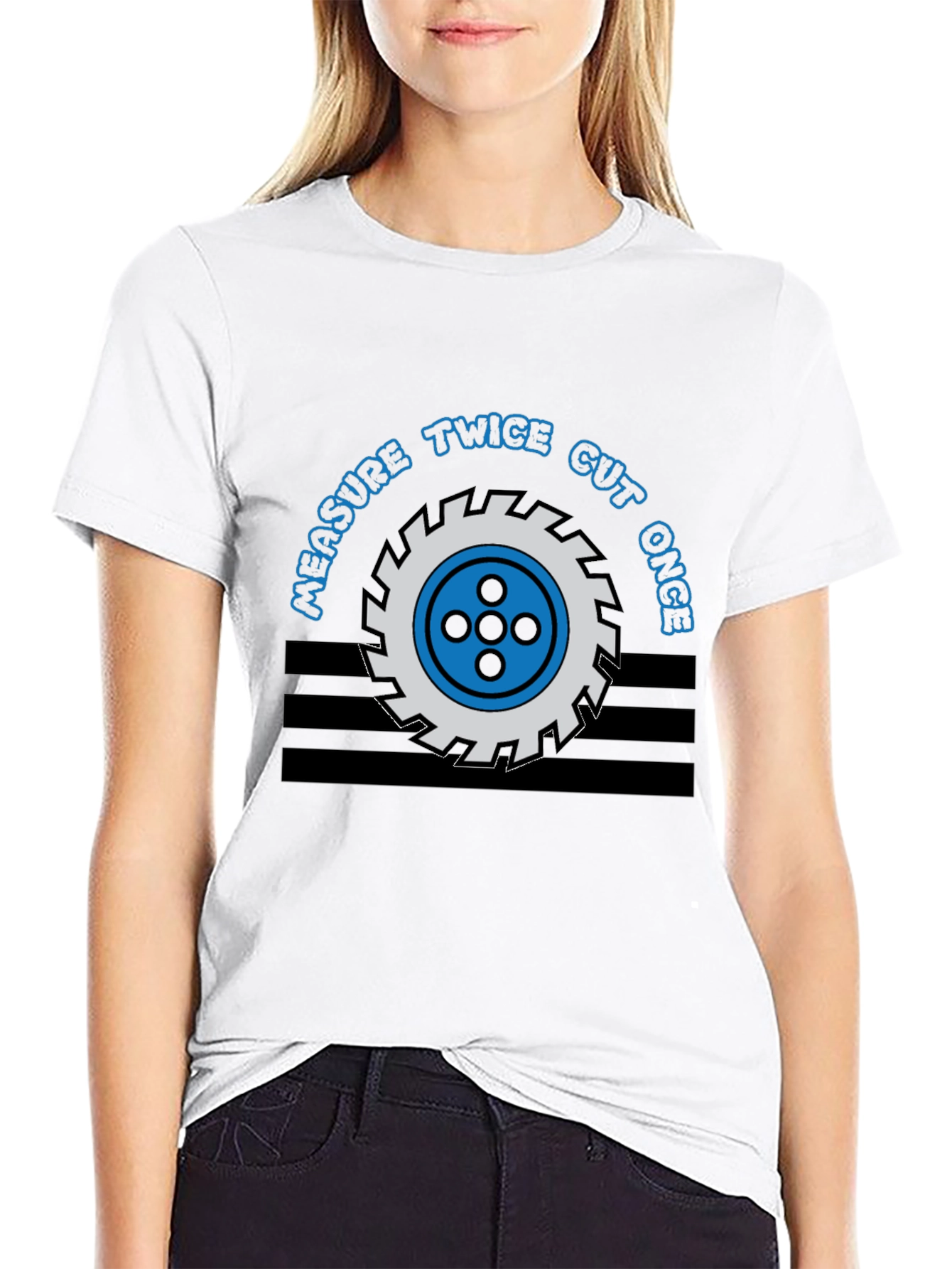 Measure Twice Cut Once Graphic Tee