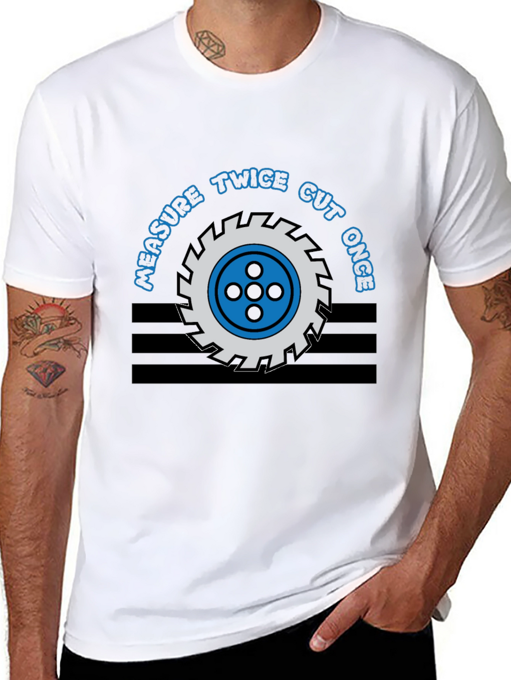 Measure Twice Cut Once Graphic Tee