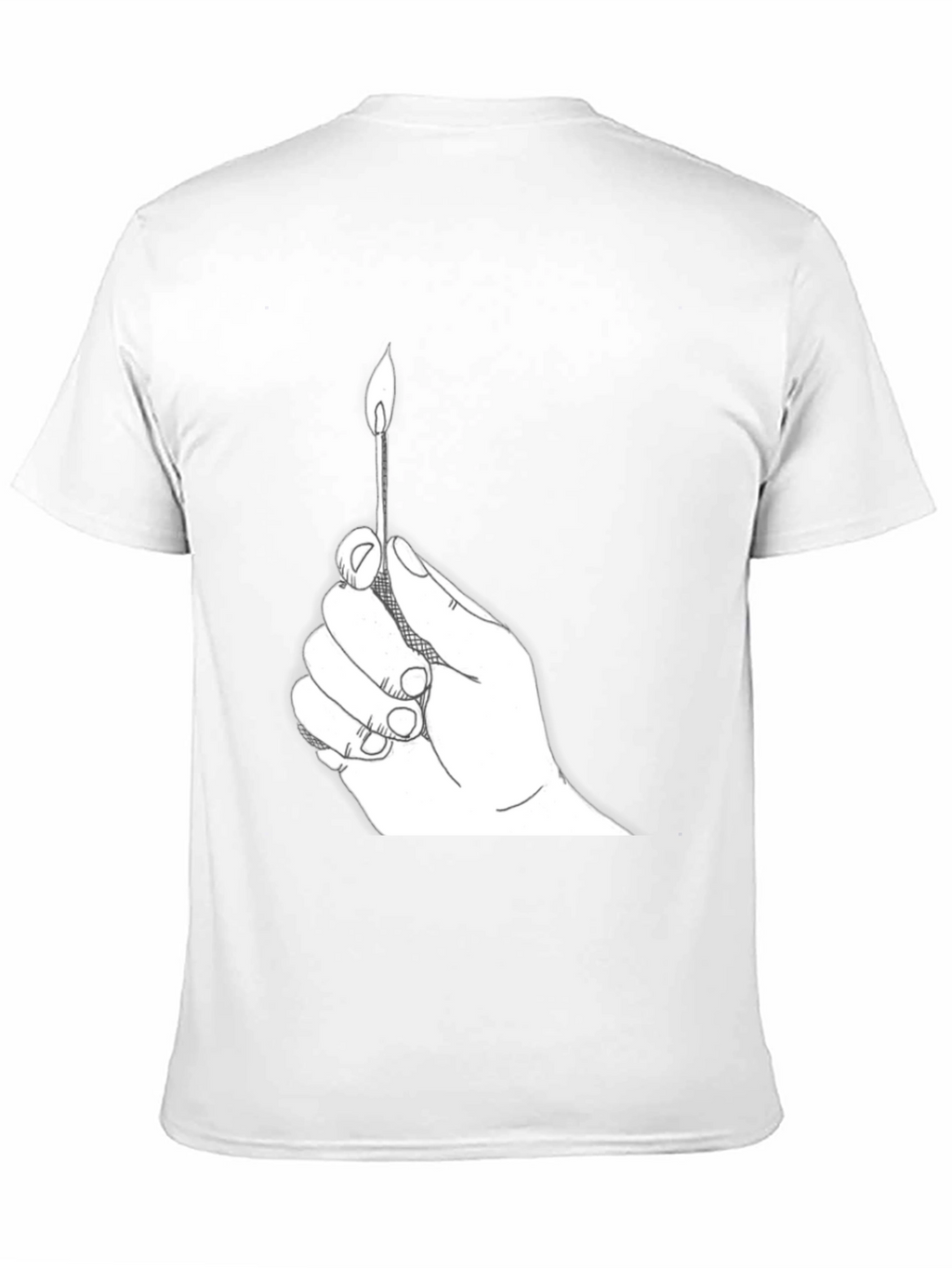 Burning Match Graphic Tee - Classic Black T-Shirt