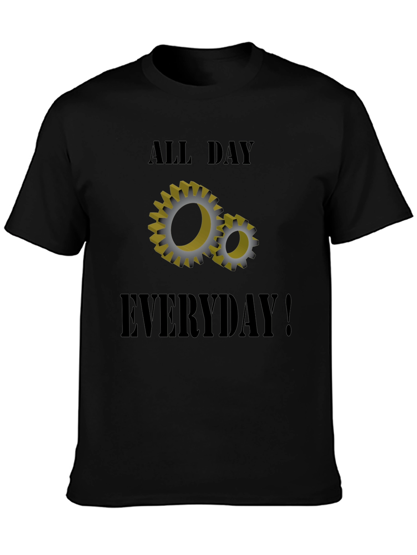 All Day Everyday Gears Graphic T-Shirt