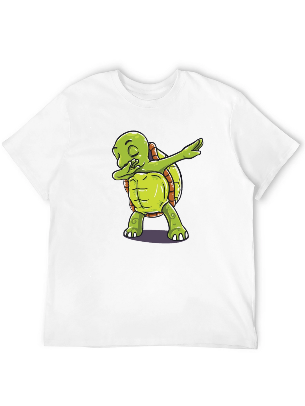 Dabbing Turtle Graphic Tee - Trendy Black T-Shirt