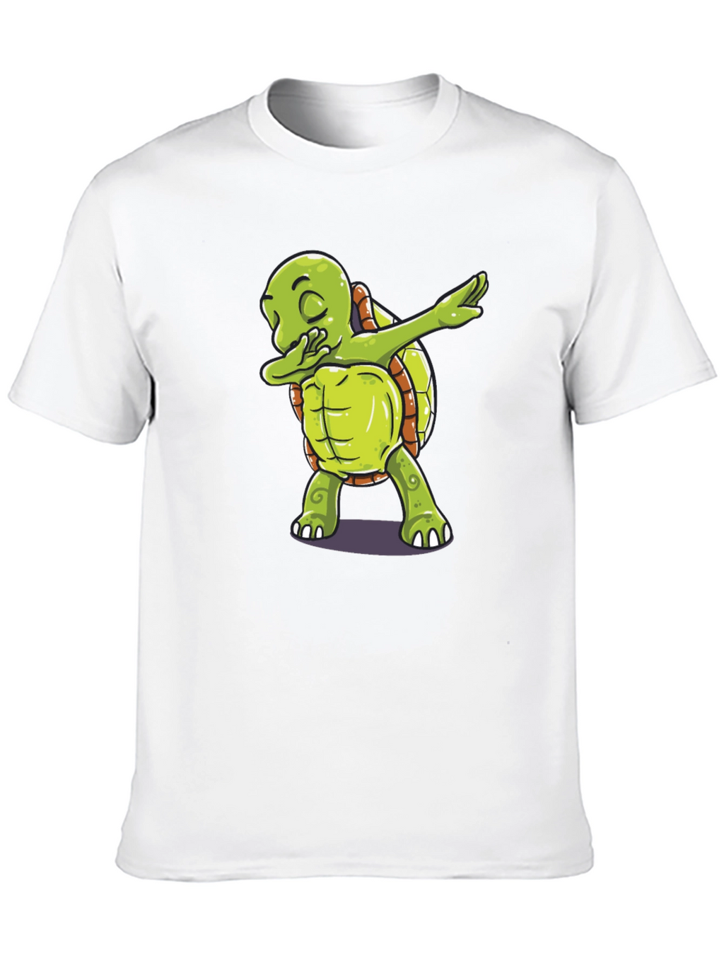 Dabbing Turtle Graphic Tee - Trendy Black T-Shirt