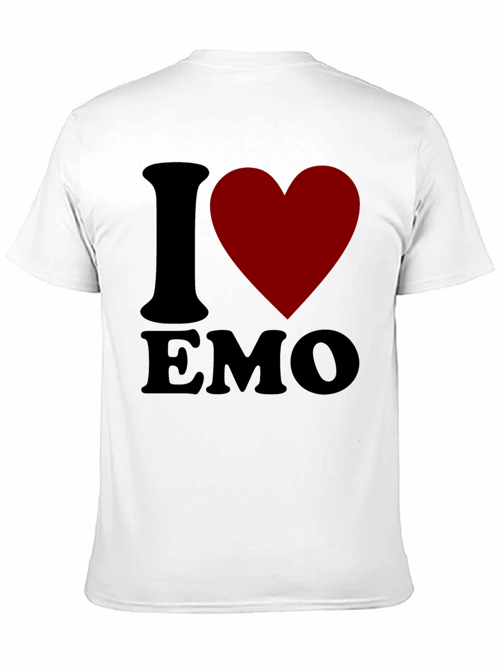 I Heart Emo T-Shirt - Black Cotton Blend