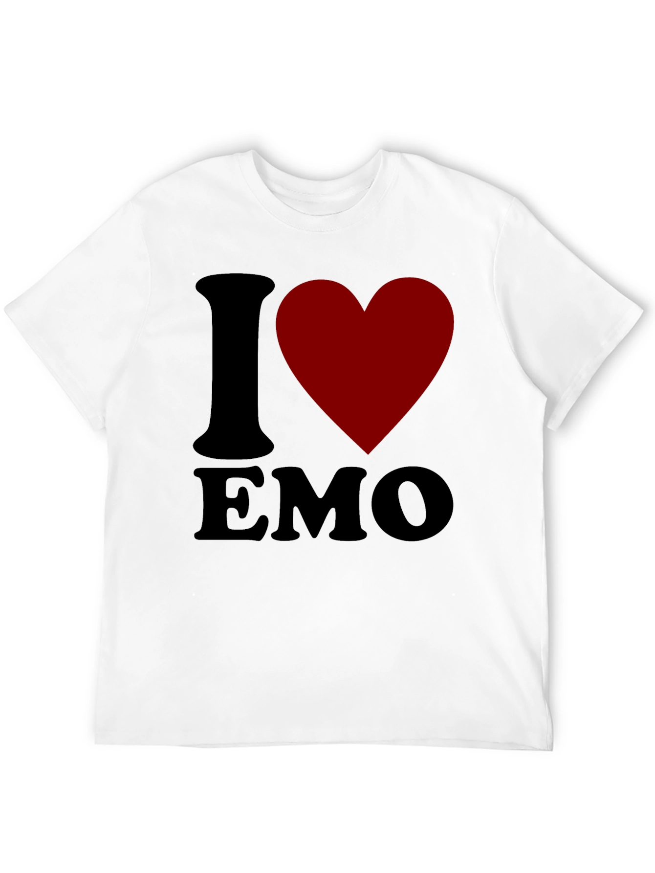 I Heart Emo T-Shirt - Black Cotton Blend