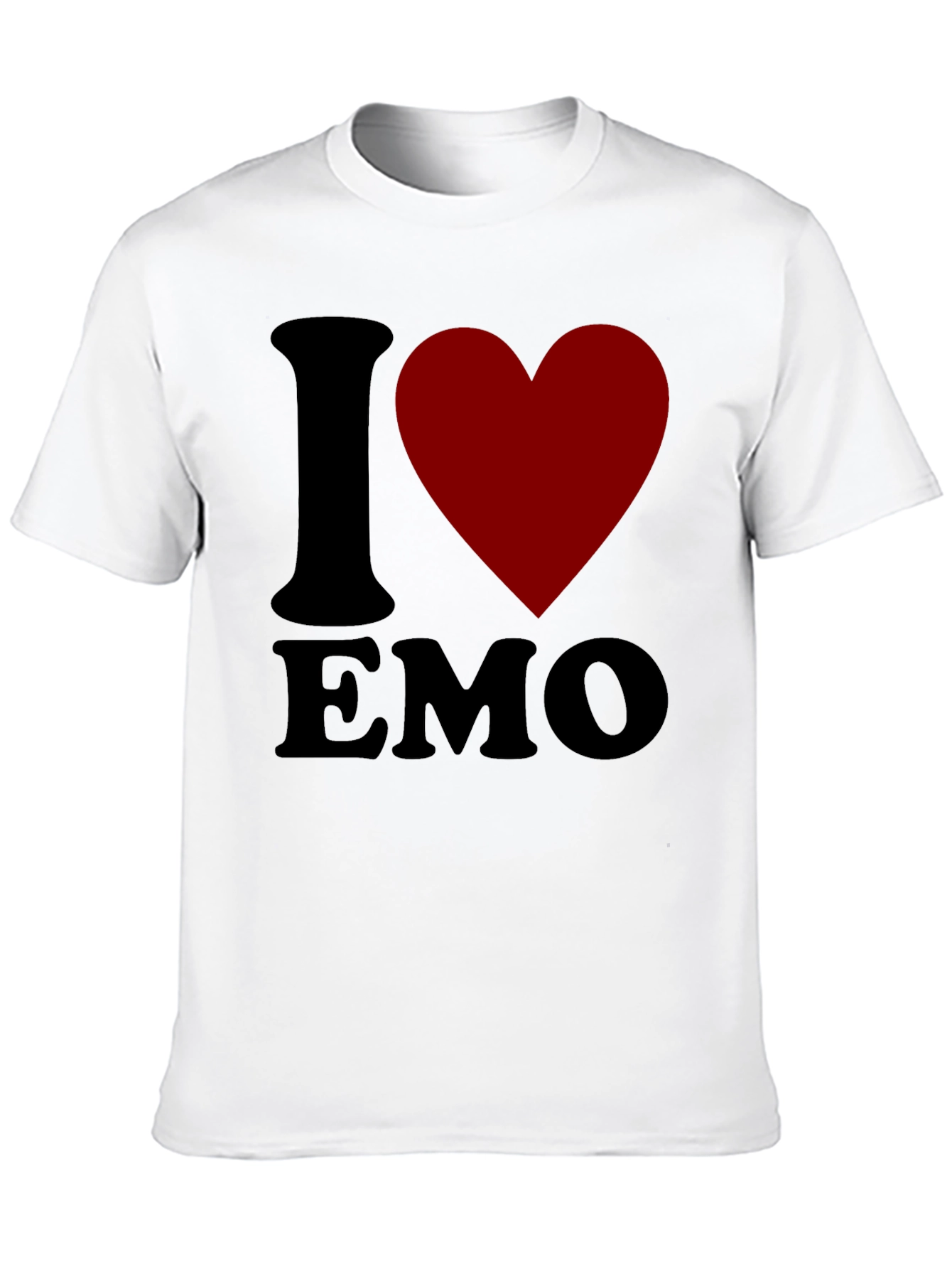 I Heart Emo T-Shirt - Black Cotton Blend