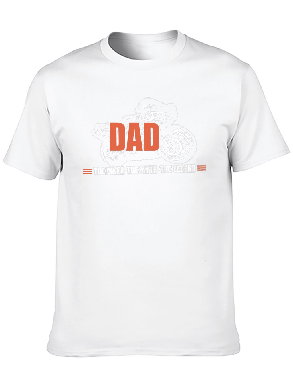 Dad Biker Legend Graphic Tee - Black