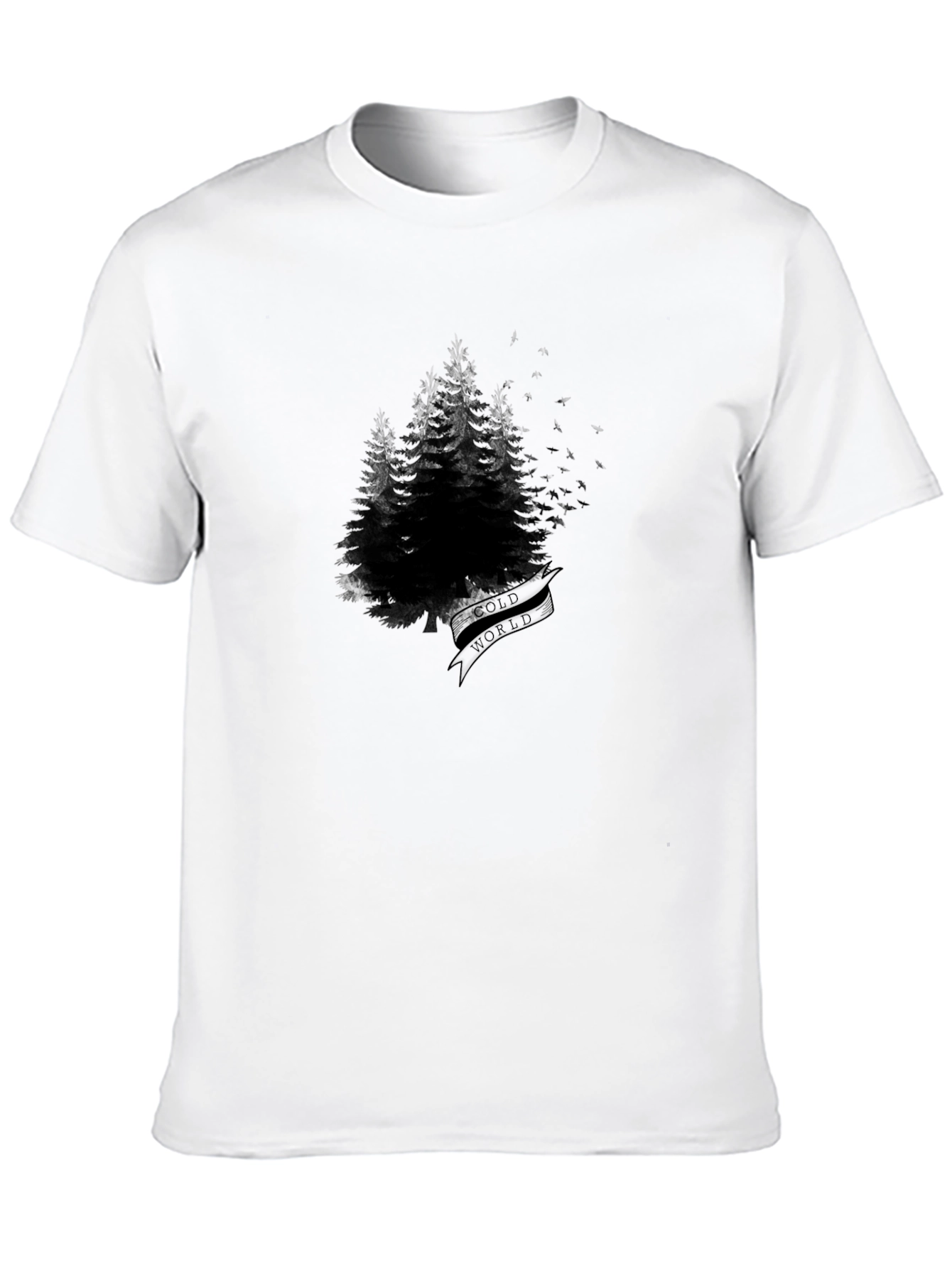 Mens Black Forest Graphic Tee - Old World Design