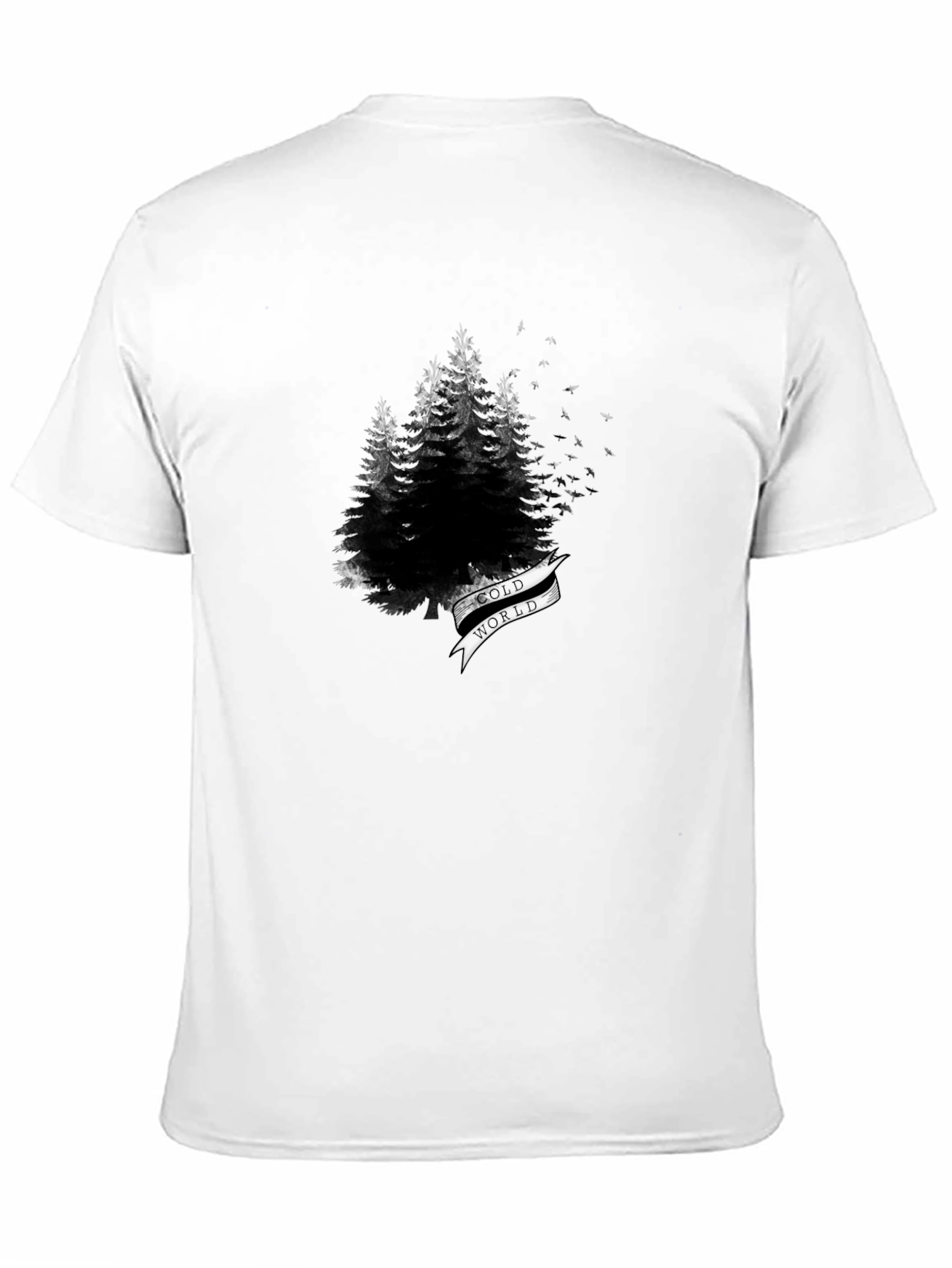Mens Black Forest Graphic Tee - Old World Design