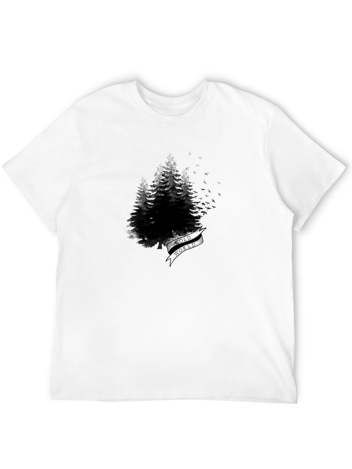 Mens Black Forest Graphic Tee - Old World Design