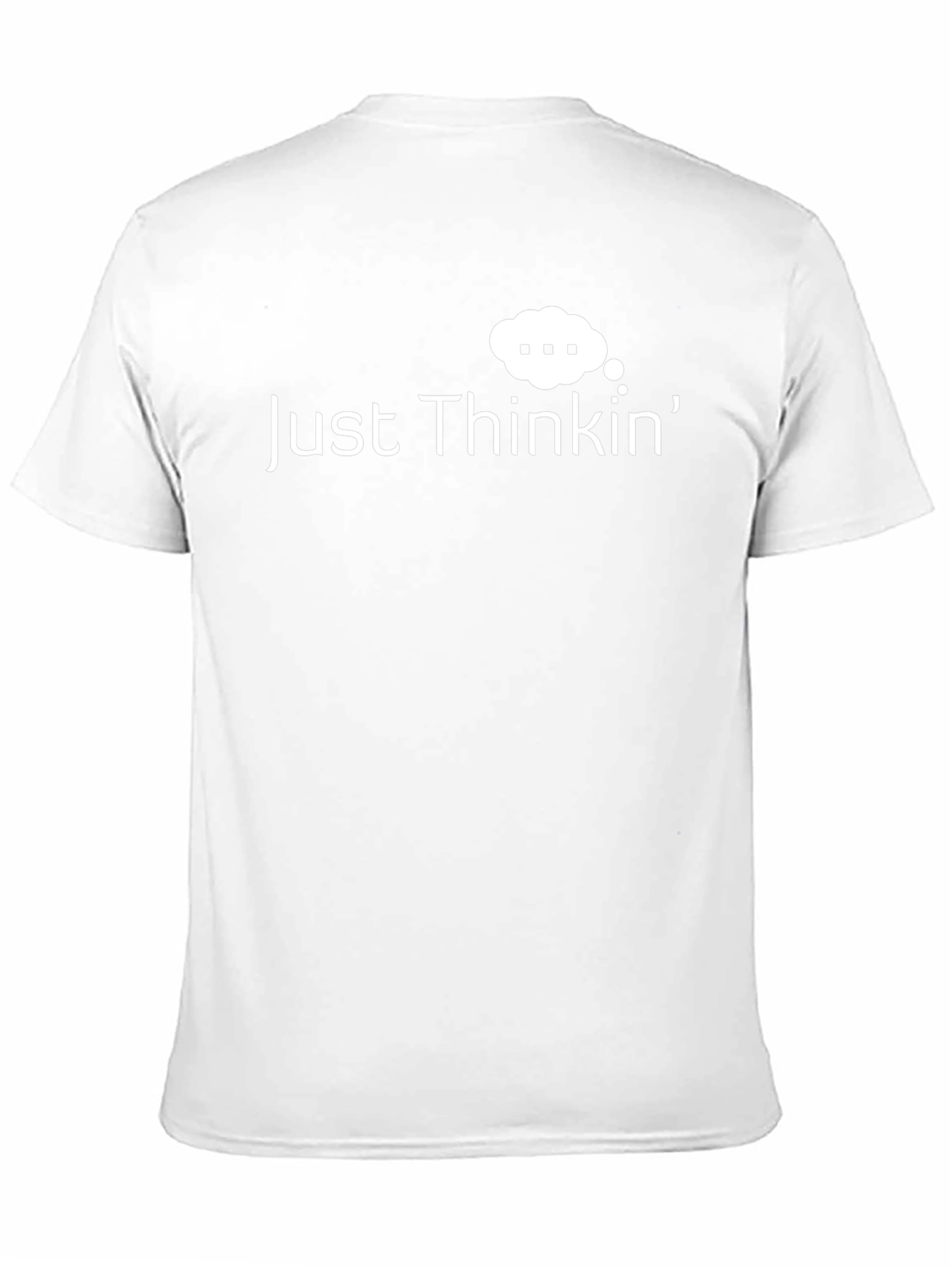 Just Thinkin Black Graphic T-Shirt