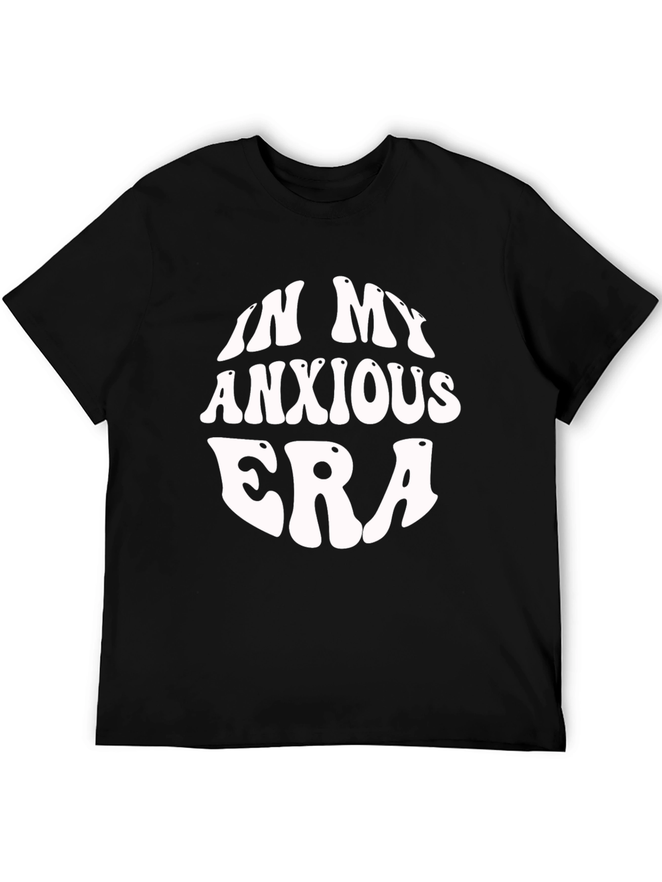 In My Anxious Era Black Graphic T-Shirt