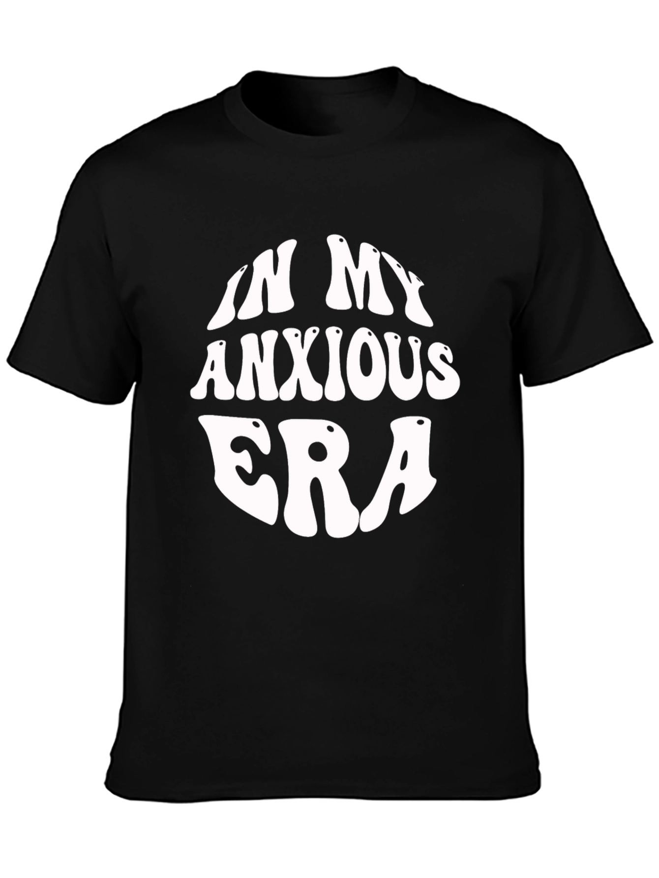 In My Anxious Era Black Graphic T-Shirt