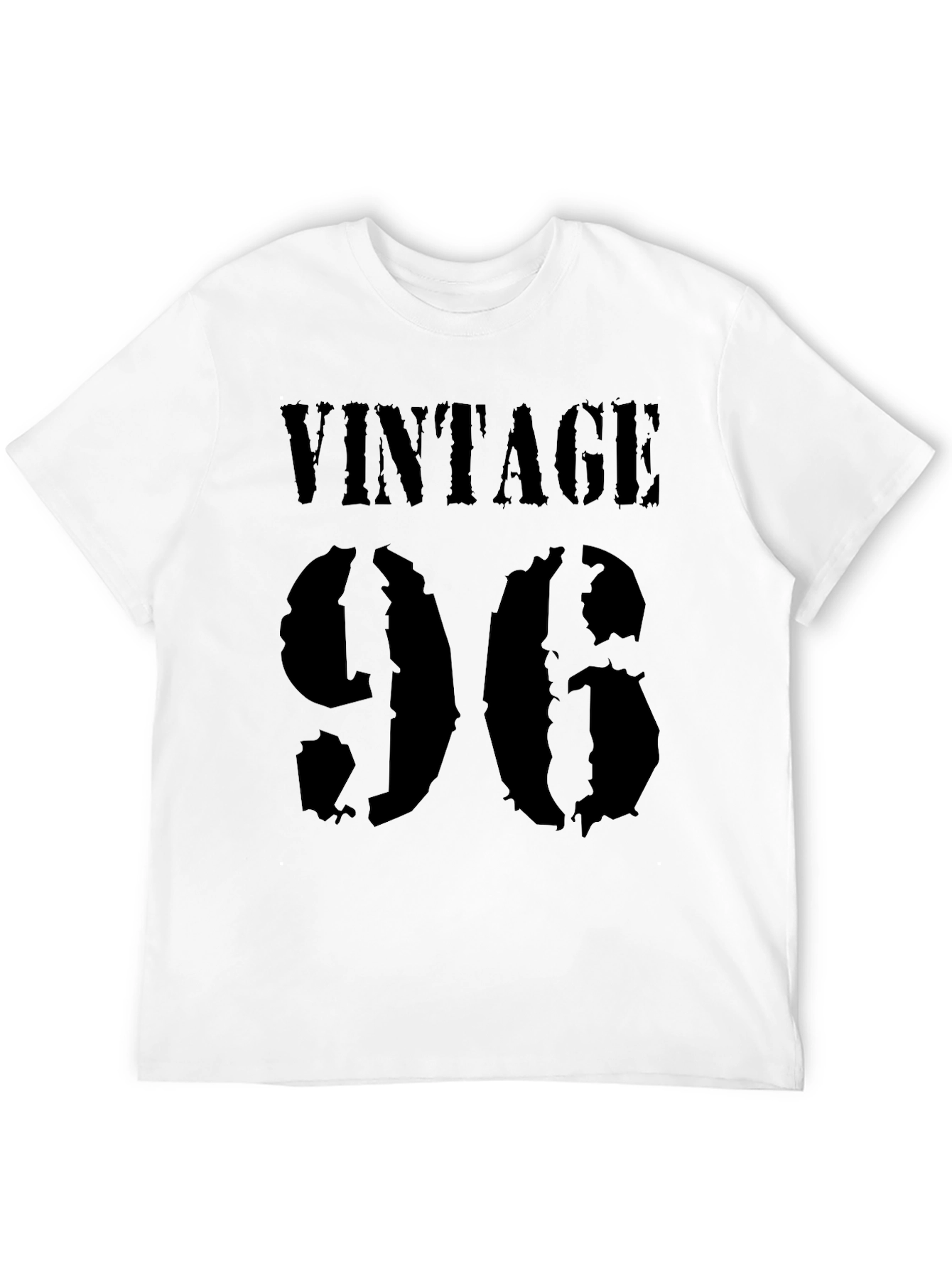 Vintage 96 Graphic Tee - Black Cotton Blend