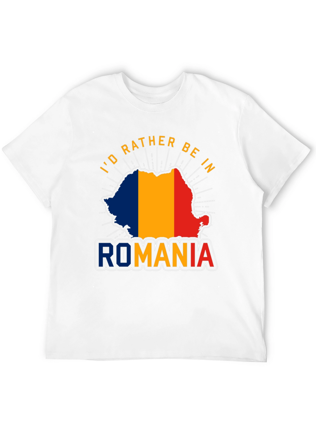 Romania Pride T-Shirt - Id Rather Be In Romania