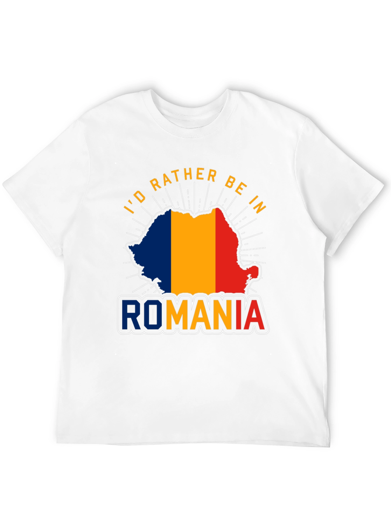 Romania Pride T-Shirt - Id Rather Be In Romania