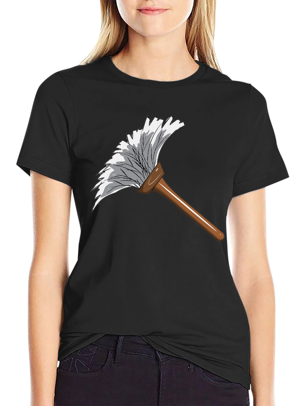 Duster Graphic Tee - Cleaning Humor T-Shirt