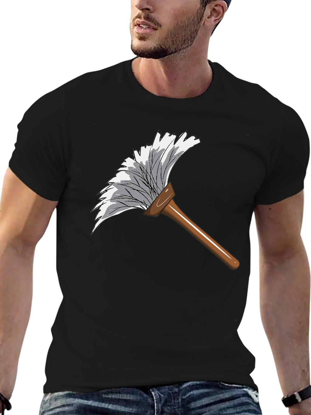 Duster Graphic Tee - Cleaning Humor T-Shirt