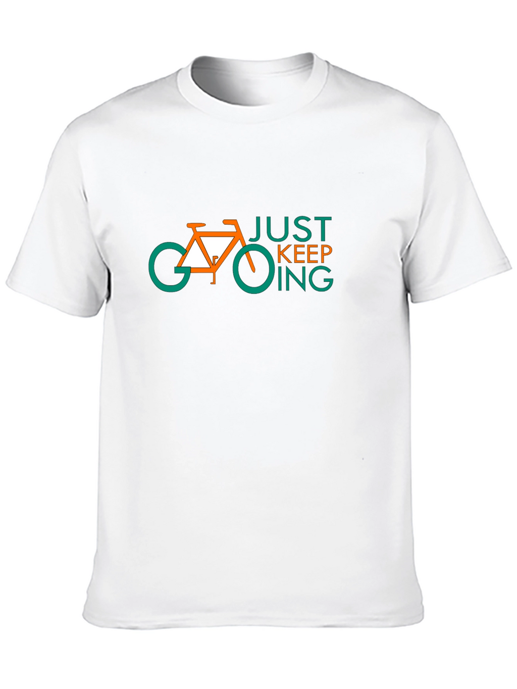 Just Keep Going Bike Graphic Tee - Black