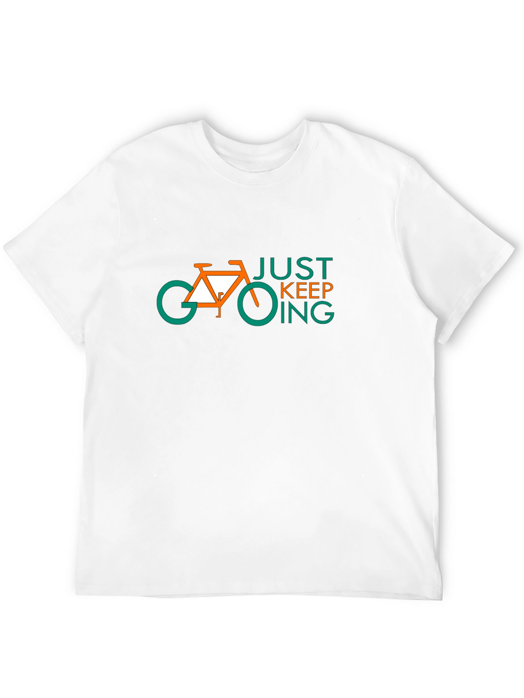 Just Keep Going Bike Graphic Tee - Black